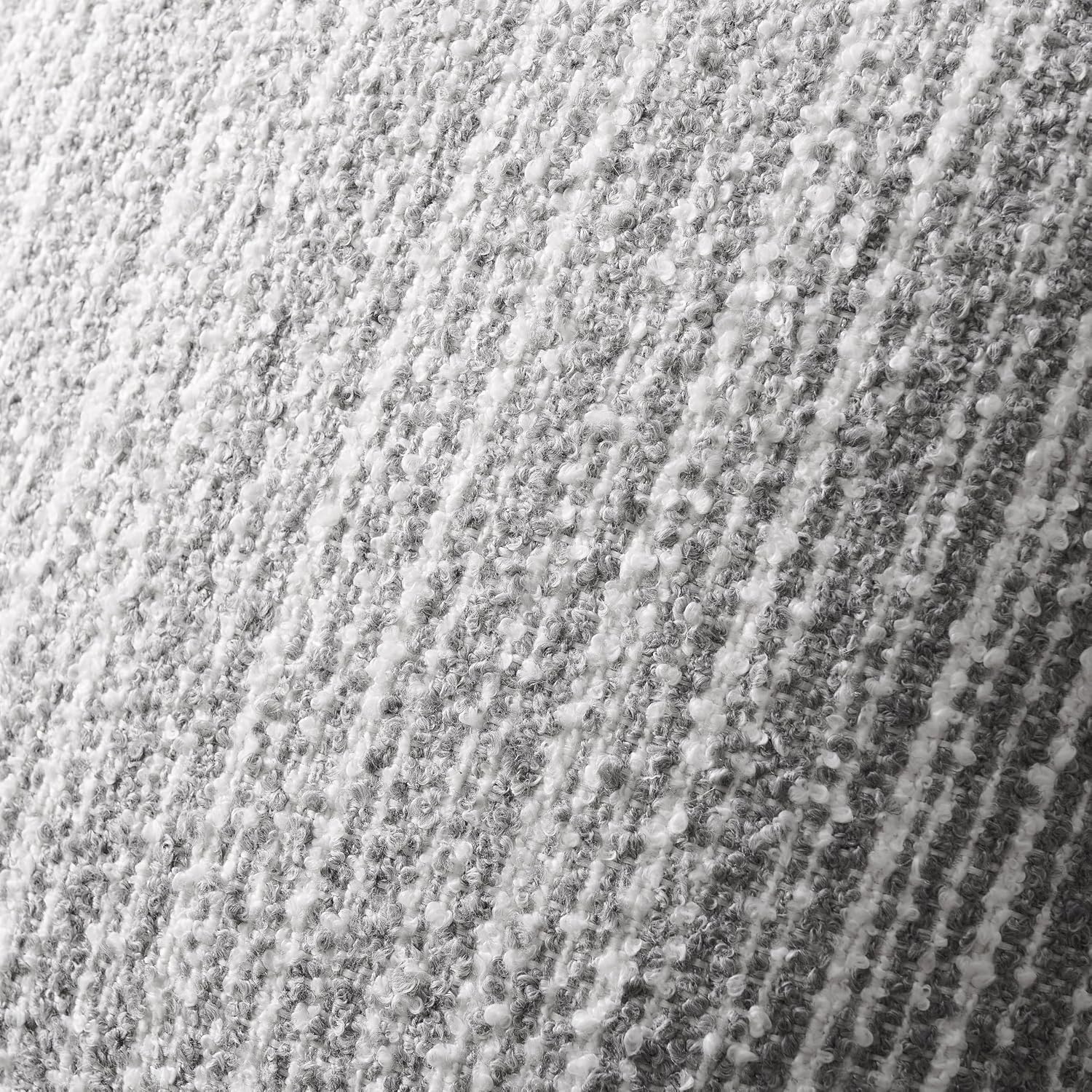 Soft Stripe Chenille Decorative Covers / 18 x 18 / Grey / Set of 2