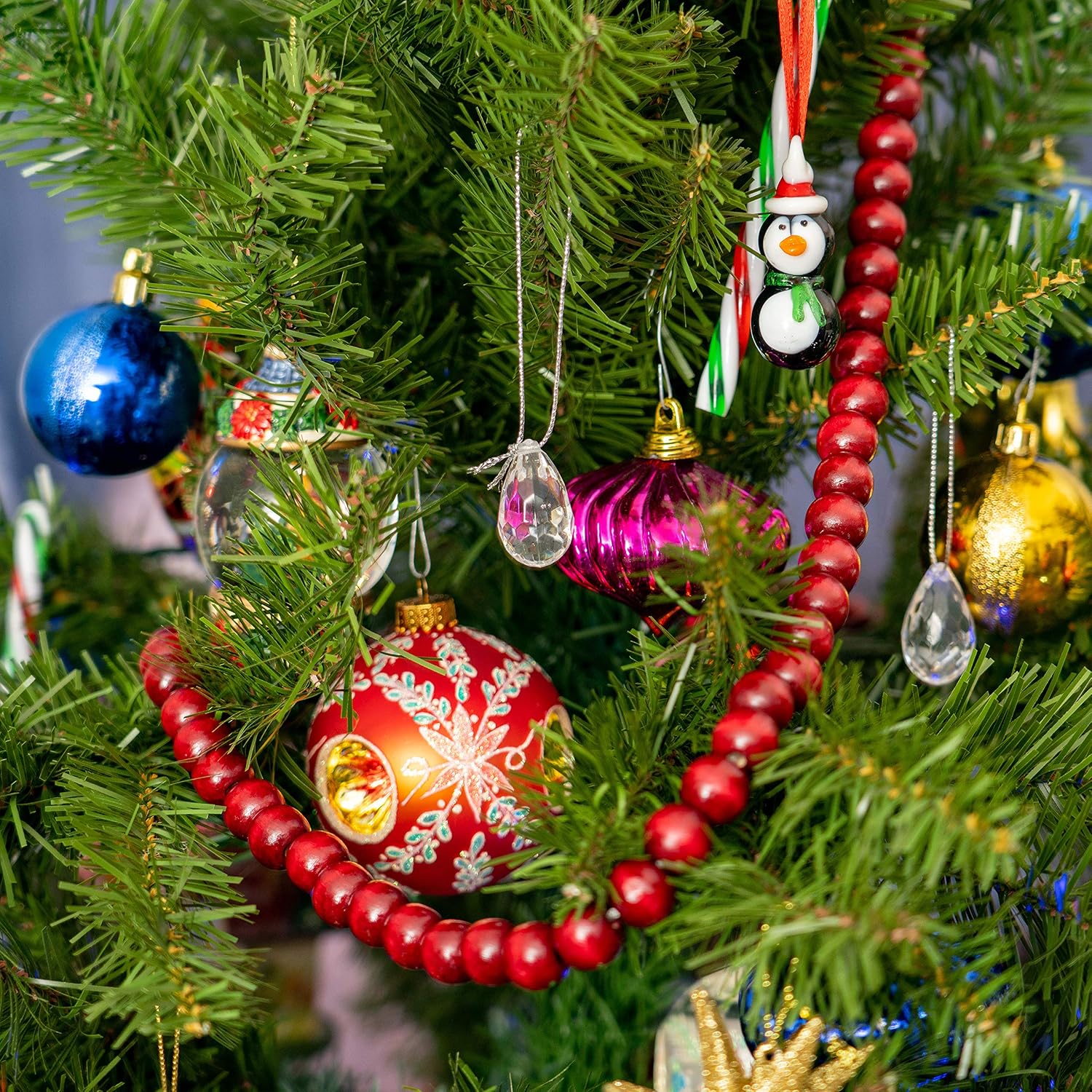 Wooden Christmas Garland Decorations