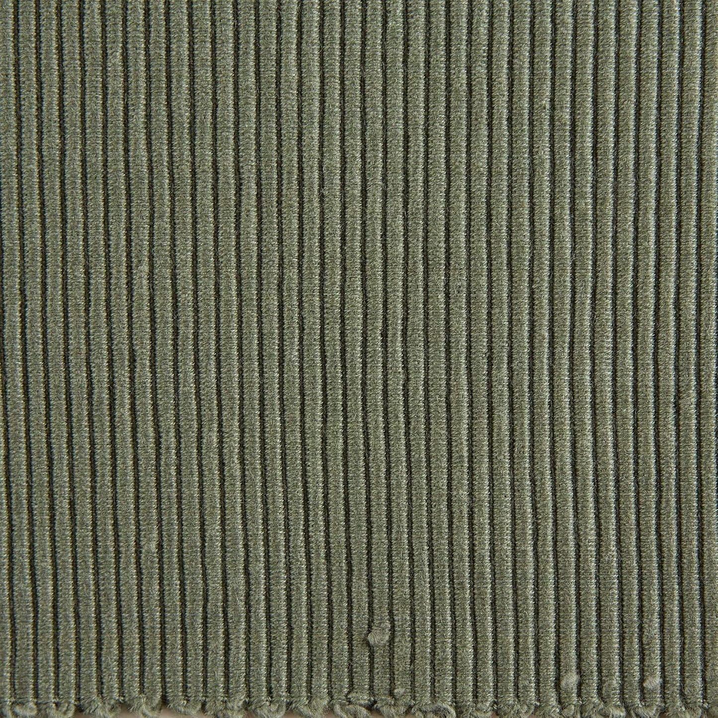 DII Basic Everyday Ribbed Tabletop 100% Cotton, Placemat Set, 13x19, Artichoke, 6 Piece