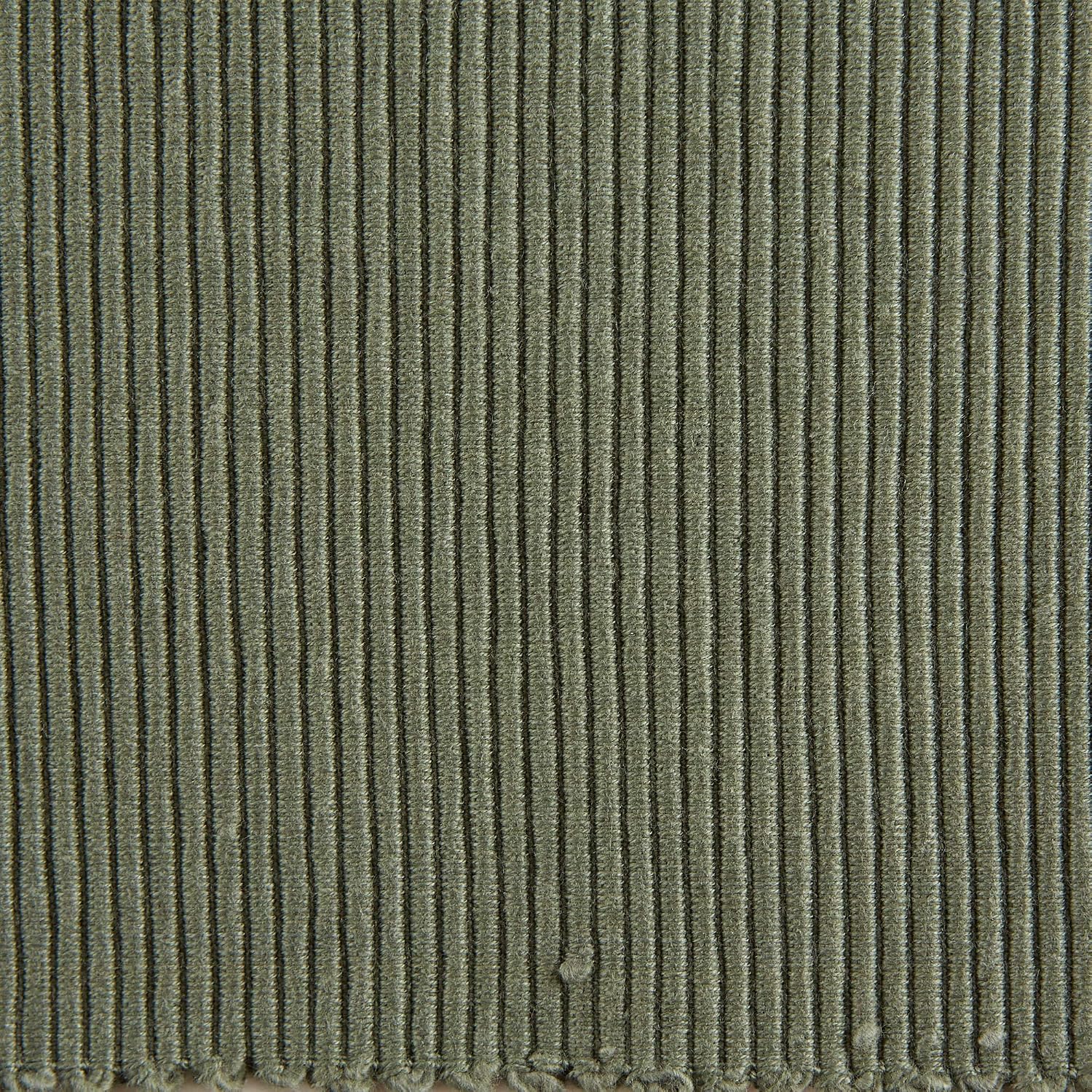 DII Basic Everyday Ribbed Tabletop 100% Cotton, Placemat Set, 13x19, Artichoke, 6 Piece