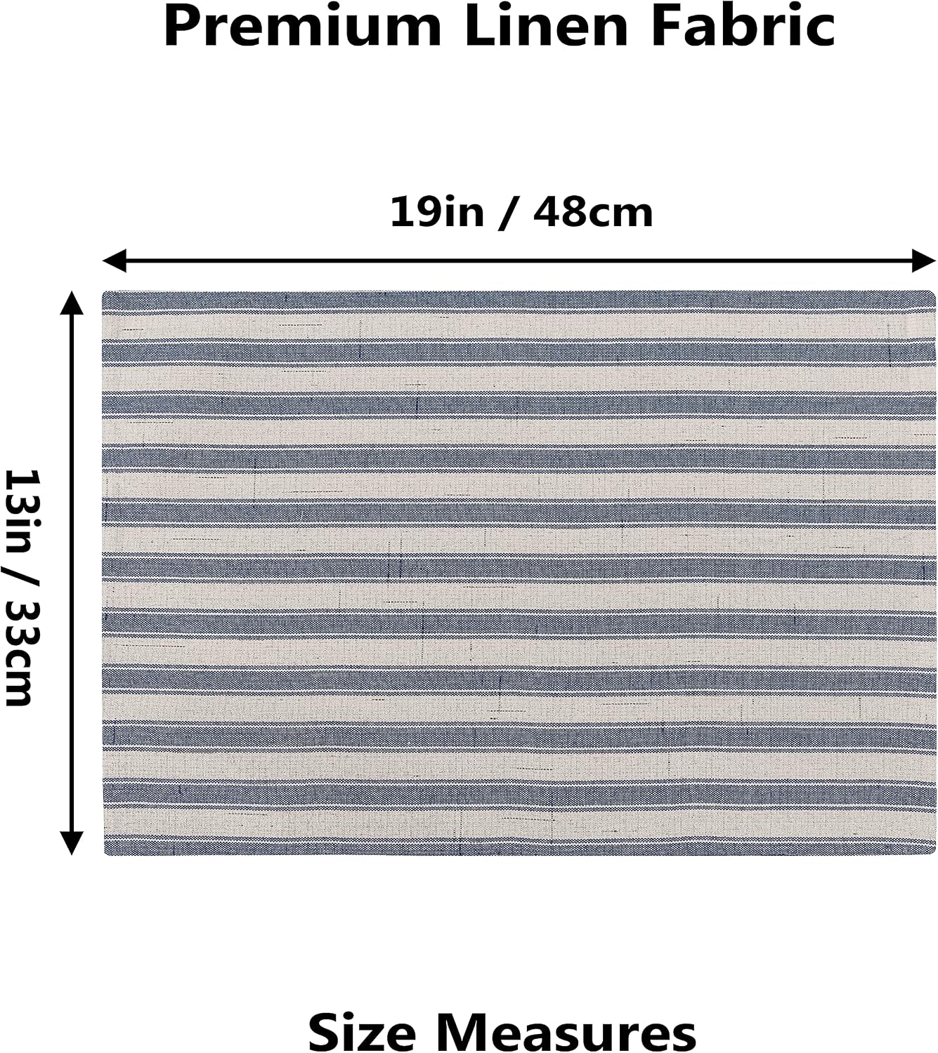 Home Brilliant Placemats Set of 6 Heat Resistant Dining Table Place Mats for Kitchen Table Farmhouse Rustic, 13 x 19