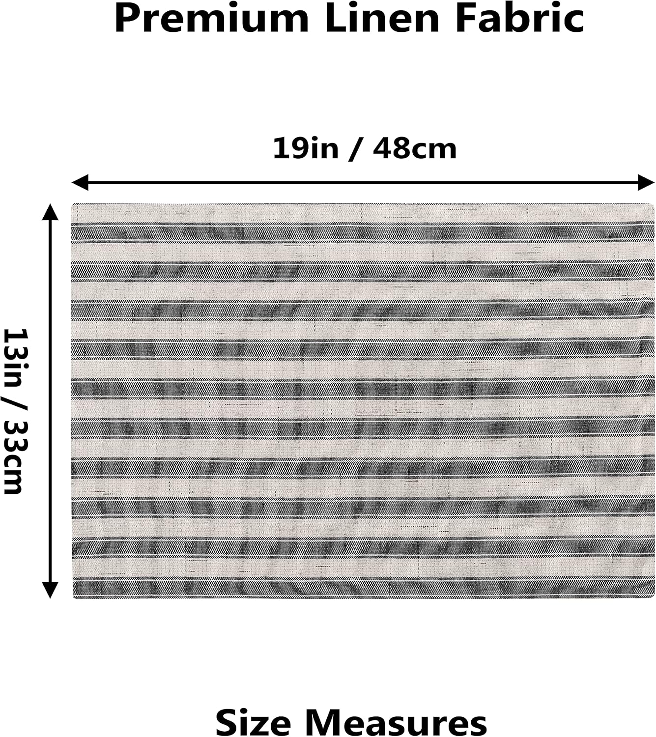 Home Brilliant Cloth Placemats Set of 6 Heat Resistant Place Mats for Dining Table Farmhouse Washable Placemats for