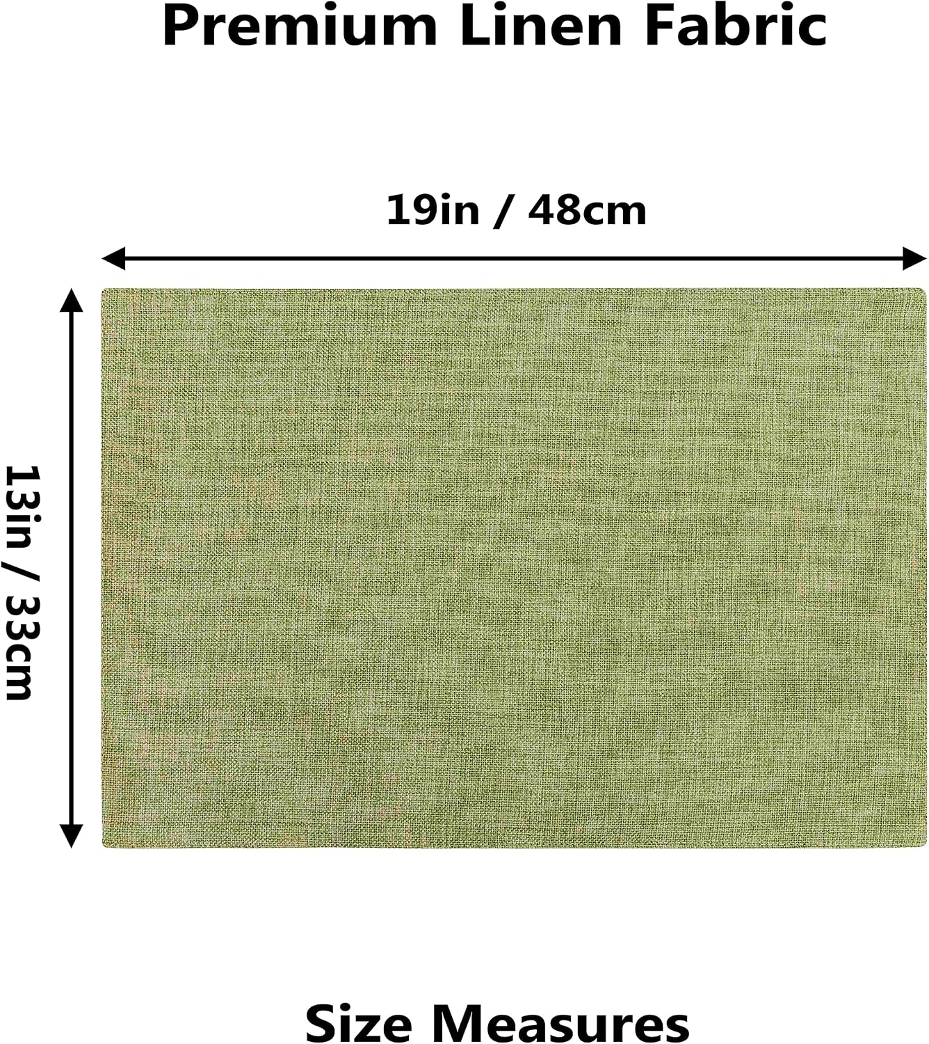 Home Brilliant Green Placemat Set of 8 Washable Place Mats Placemats Heat Resistant Sage Placemat for Dining Table