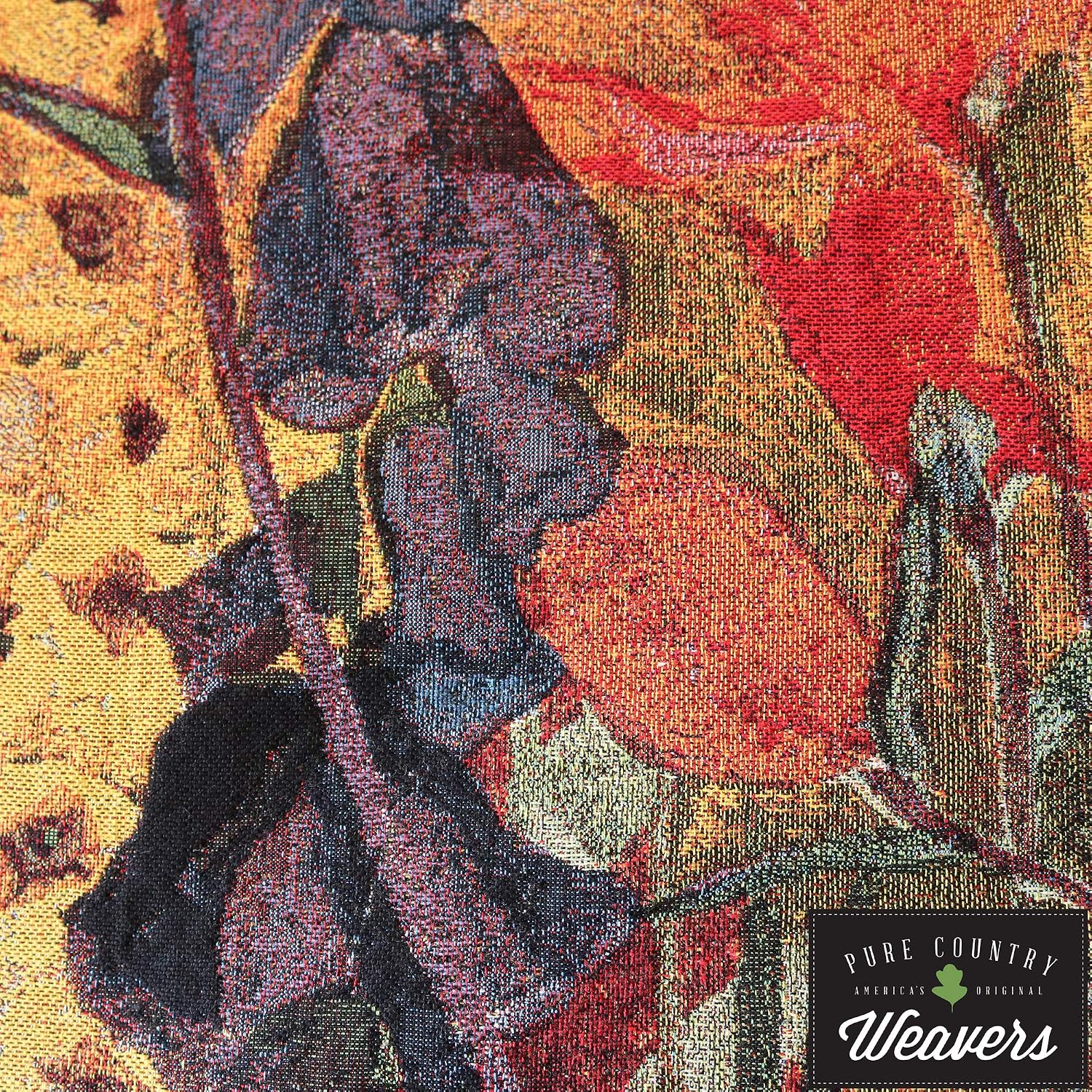 Arts and Crafts Style Woven Tapestry Wall Art Hanging