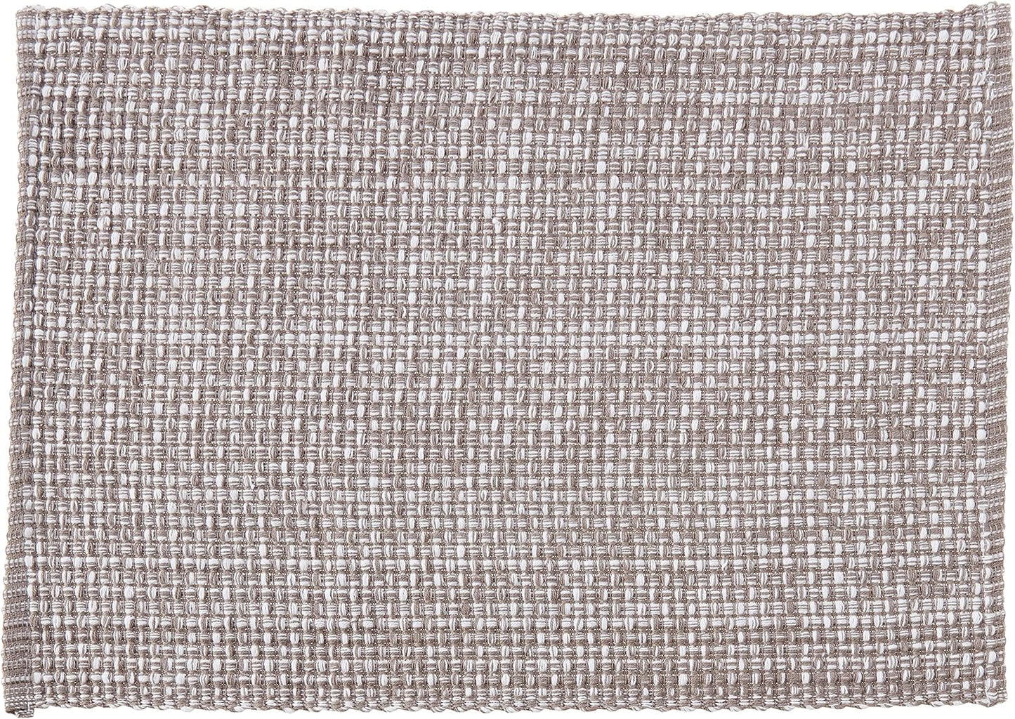 Sweet Home Collection 100% Cotton Placemats for Dining Room Rectangle Two Tone Woven Fabric 13" x 19" Soft Durable