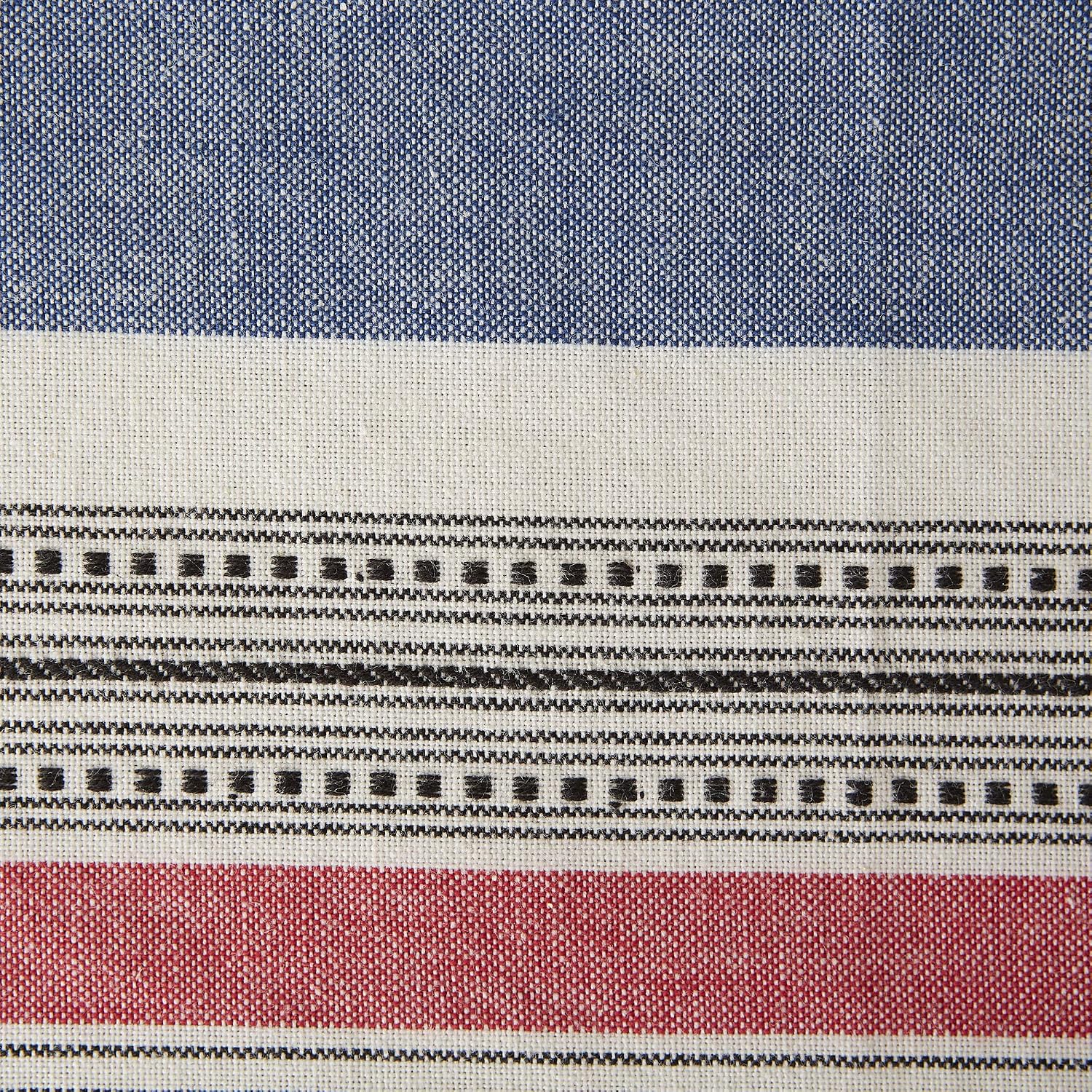 DII Variegated Tabletop Collection, Placemat Set3x19, Mediterranean, 6 Piece