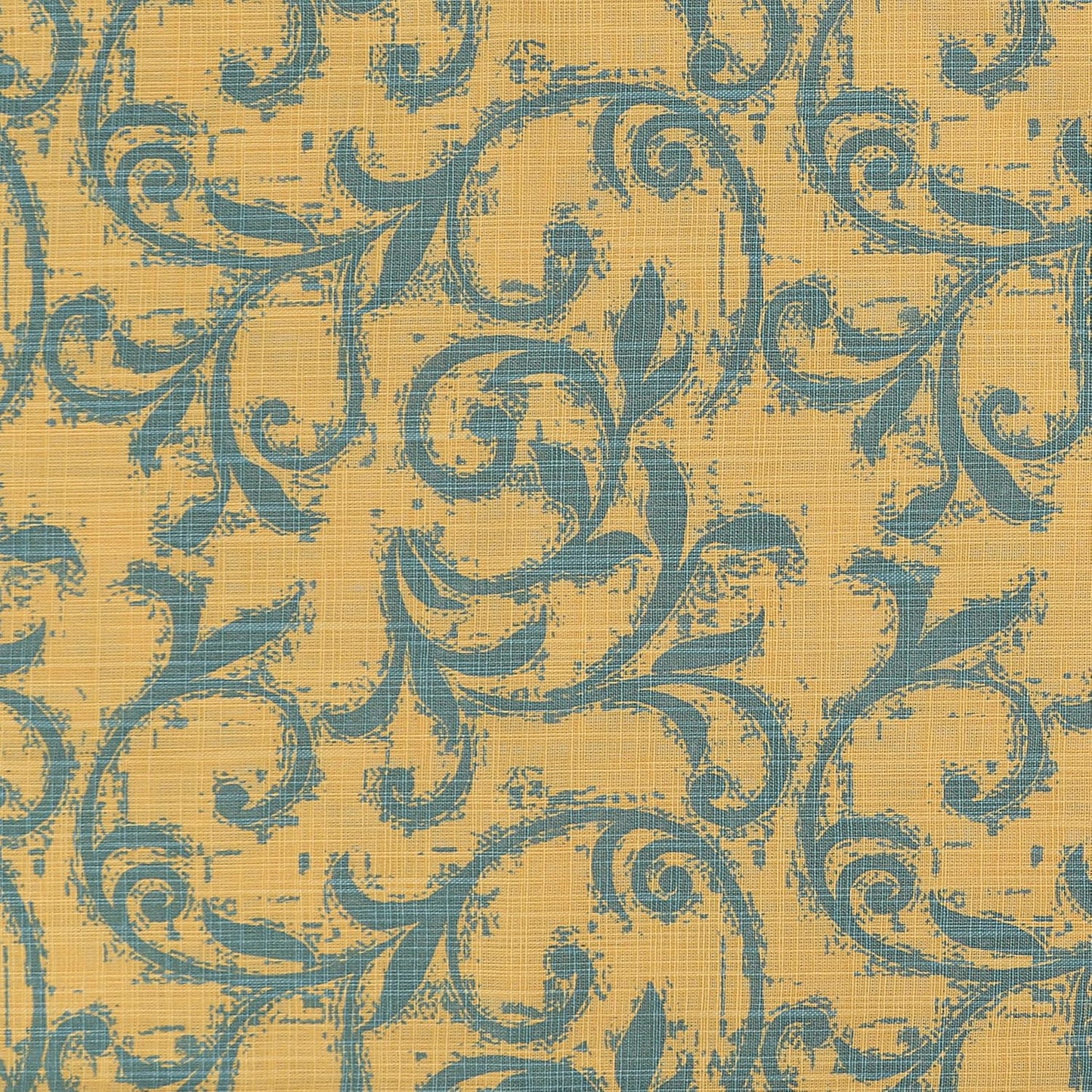 Ruvanti Placemats Set of 6, 100% Cotton Place Mats of 13"x19", Vine Spirals | Heat, Stain resistant, Washable