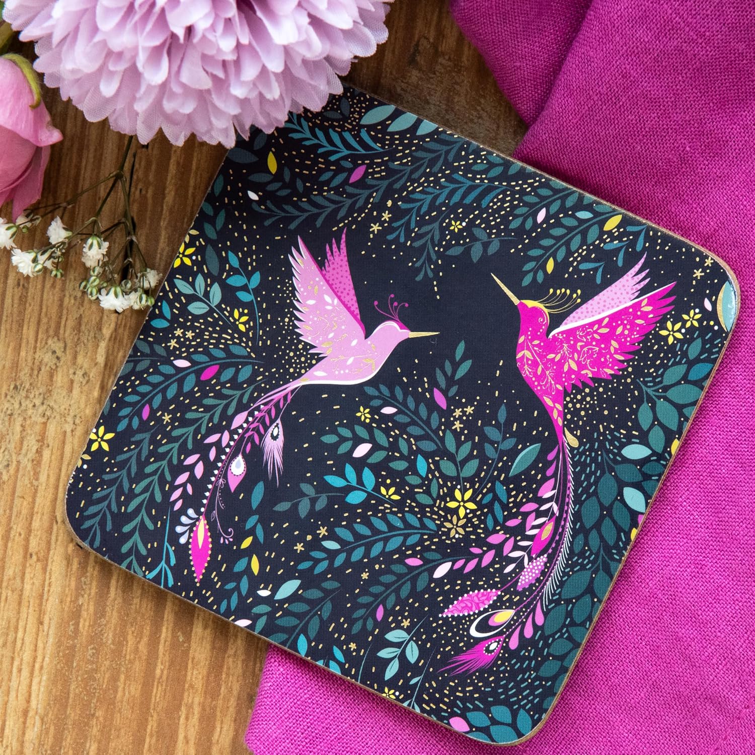 Decorative Drink Coasters / Set of 4