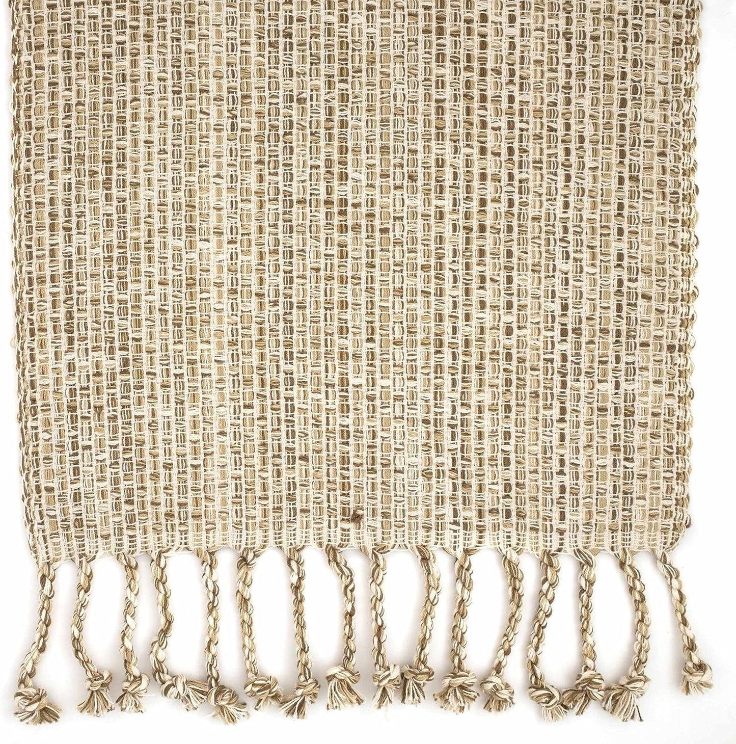 100% Cotton Table Runner for Dining Room Tables Rectangle Two Tone Woven Fabric 72" x 13" Soft Durable Table Runner