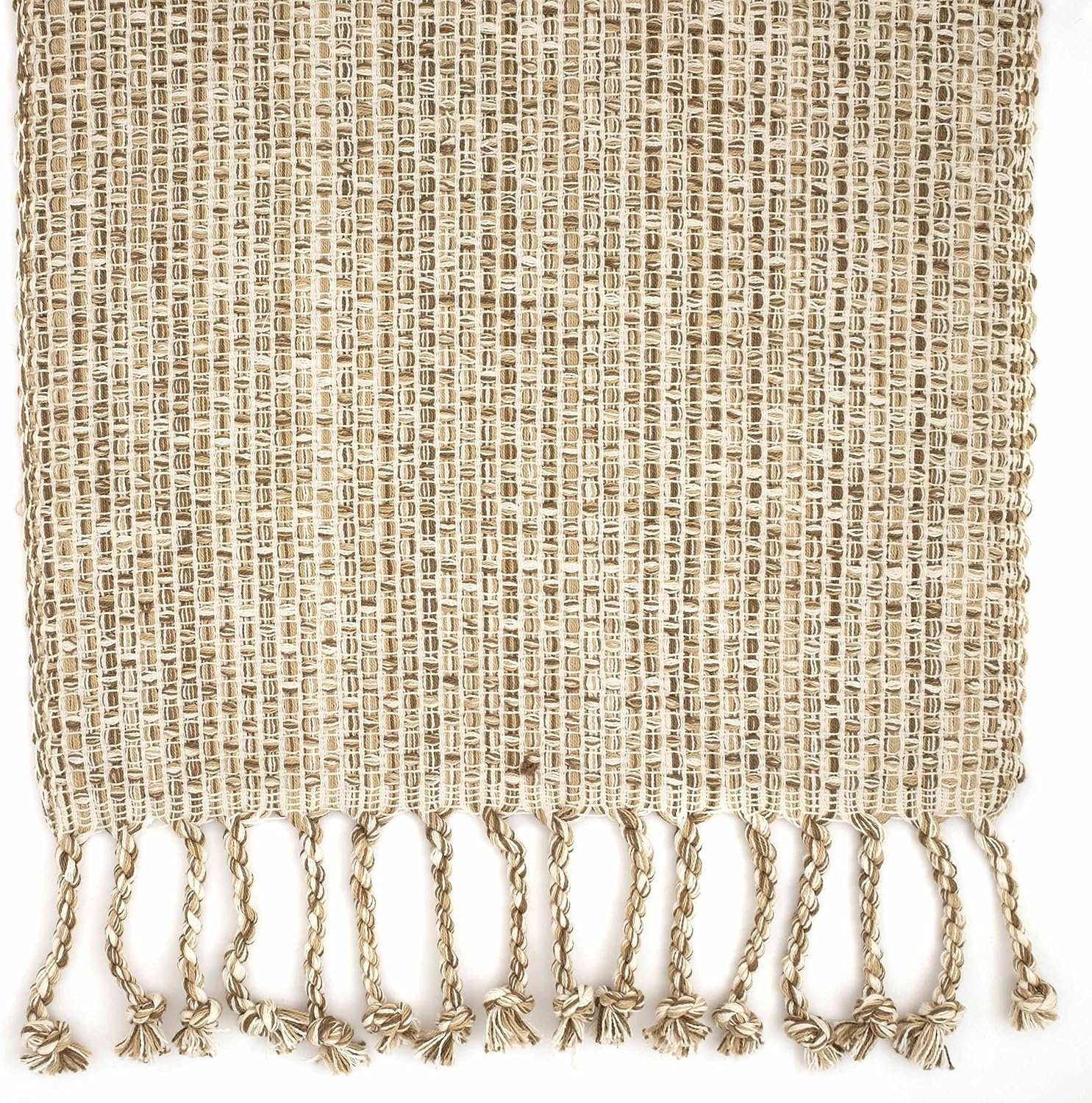 100% Cotton Table Runner for Dining Room Tables Rectangle Two Tone Woven Fabric 72" x 13" Soft Durable Table Runner