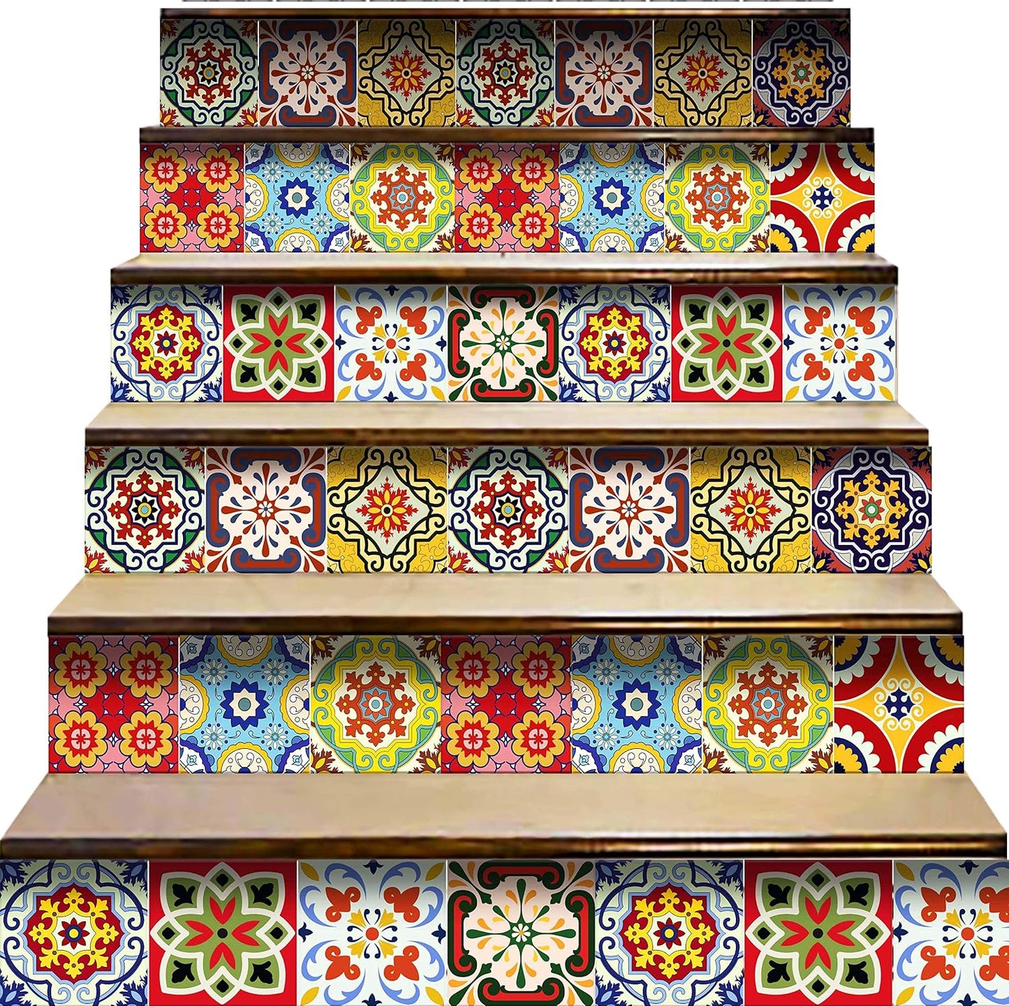Tile Stickers 24 PC Set Authentic Traditional Talavera Tiles Stickersl Bathroom & Kitchen Tile