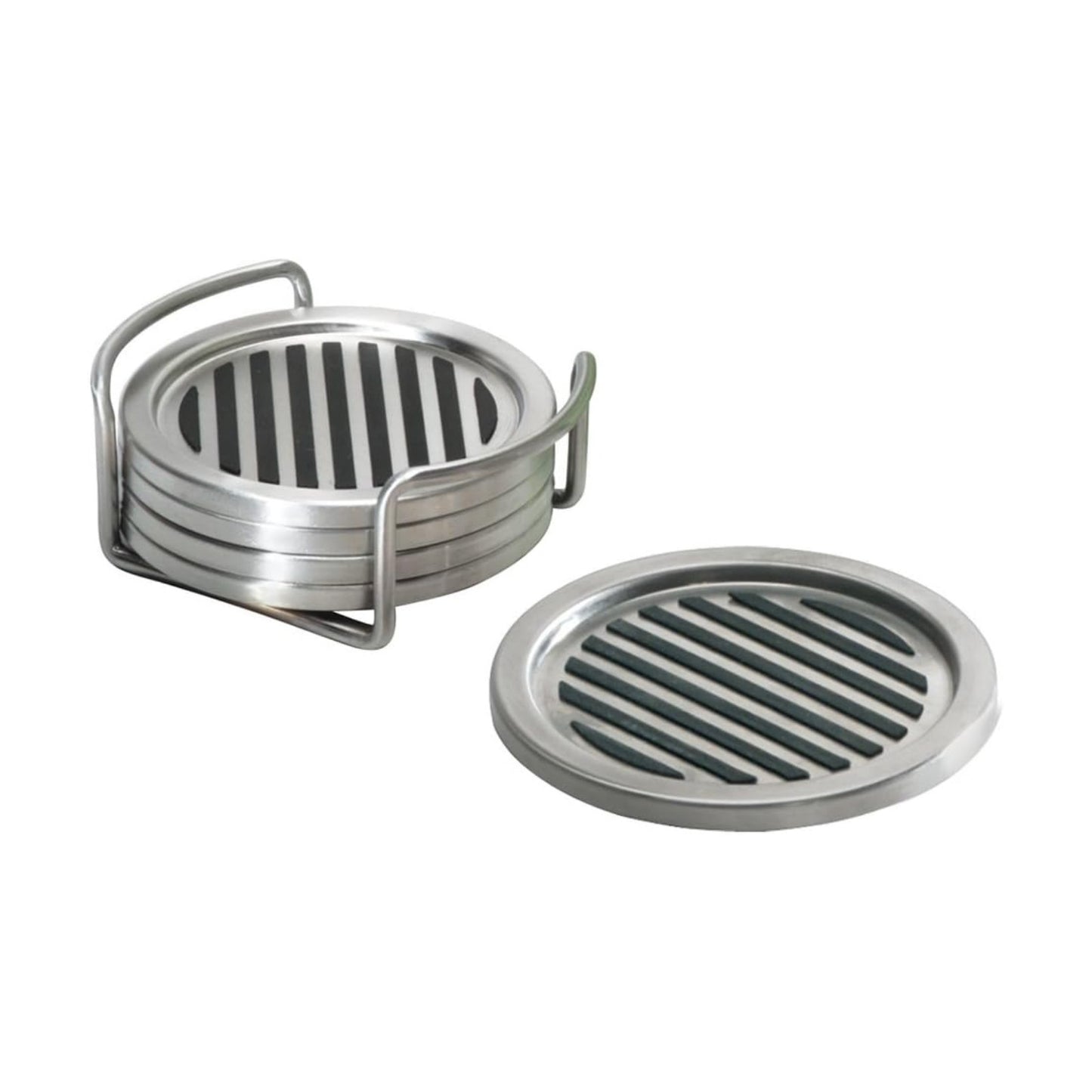 Brushed Stainless Steel / Set of 4