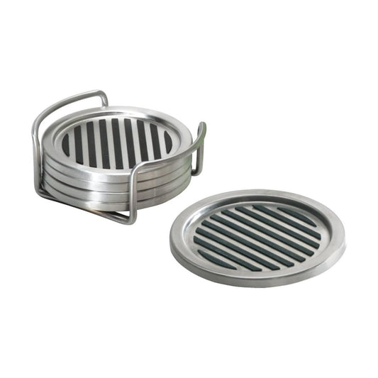 Brushed Stainless Steel / Set of 4