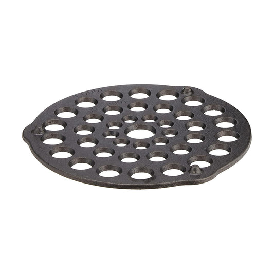 Lodge Cast Iron Meat Rack and Trivet, Pre-Seasoned, 8 Inches | Cast Iron Rack & Trivet for Roasting Meats, Elevating