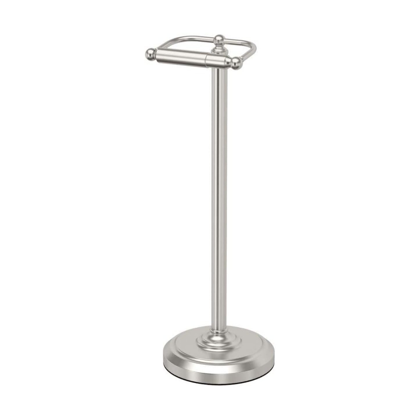 Gatco 1436SN Pedestal Toilet Paper Holder, Satin Nickel