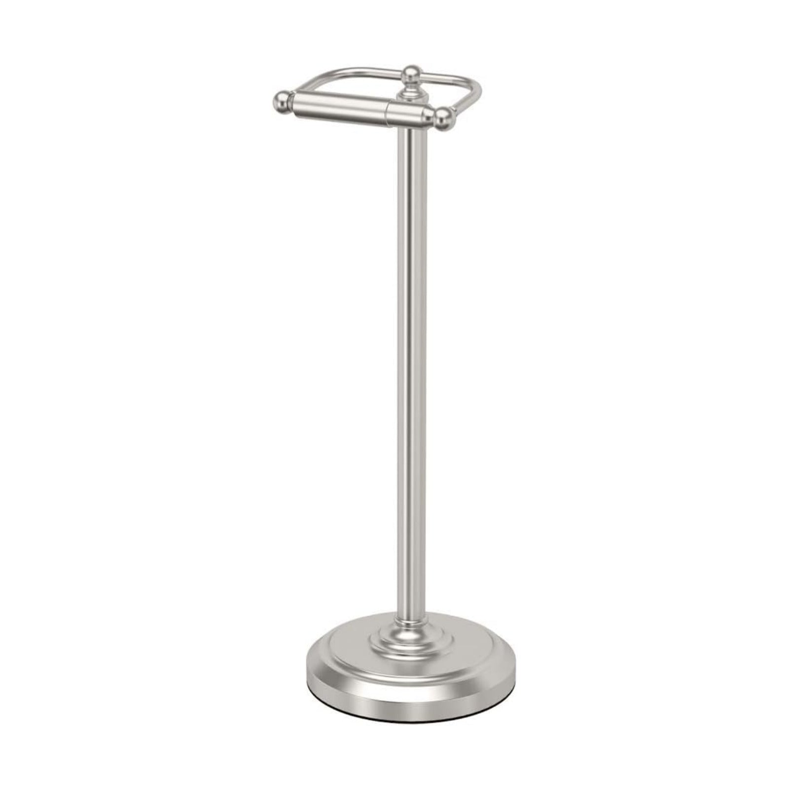 Gatco 1436SN Pedestal Toilet Paper Holder, Satin Nickel