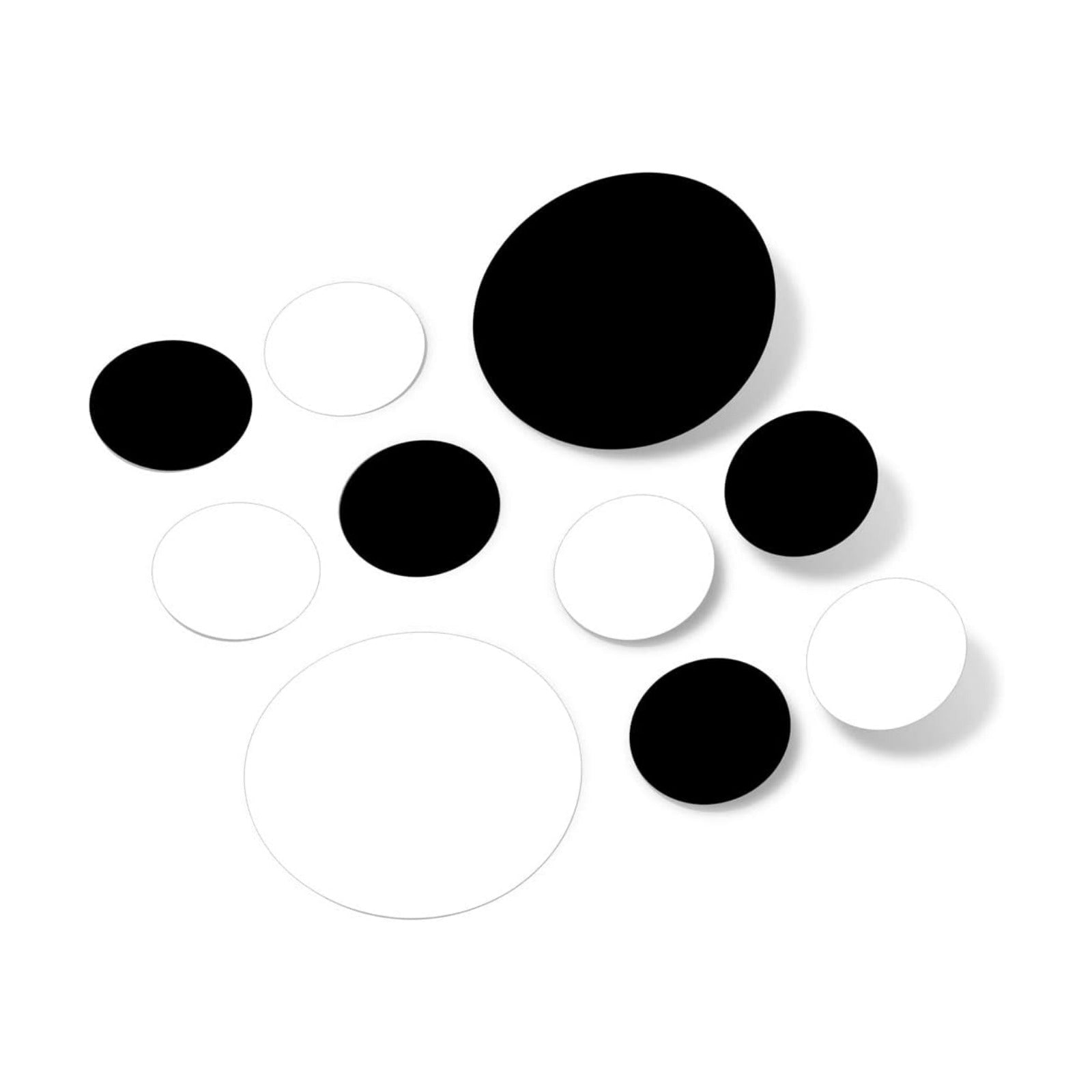 /White Vinyl Wall Stickers / 30 Decals / Black