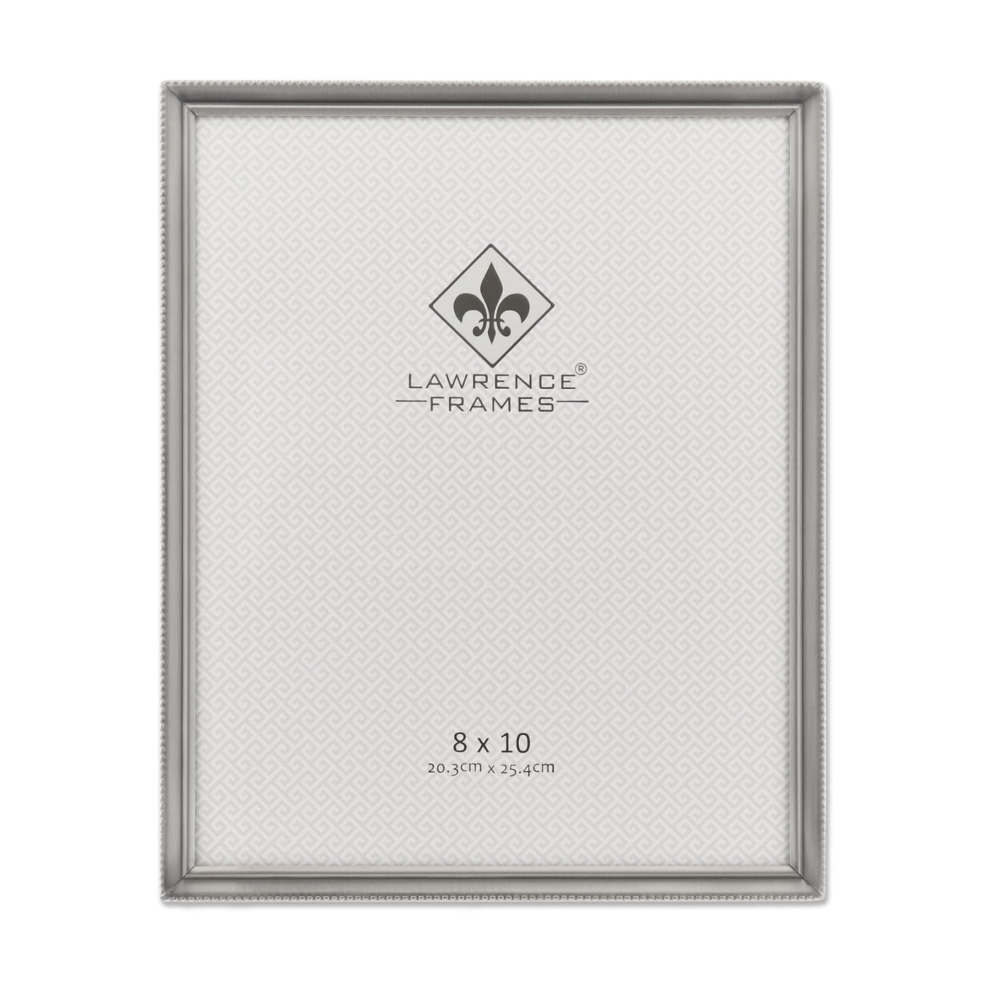 Lawrence Frames 11580 Antique Pewter 8x10 Picture Frame - Bead Border Design