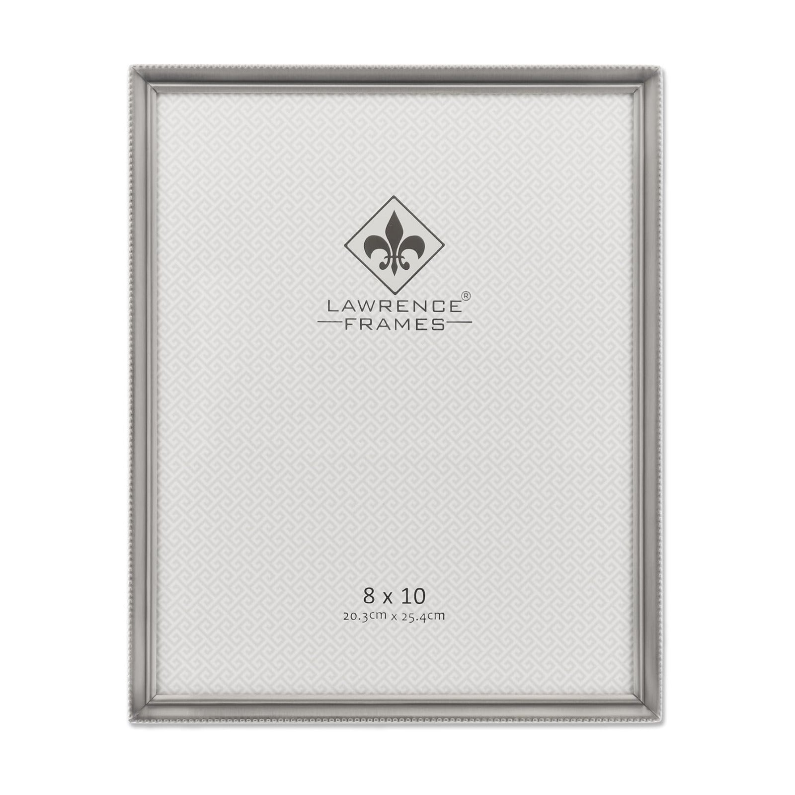 Lawrence Frames 11580 Antique Pewter 8x10 Picture Frame - Bead Border Design