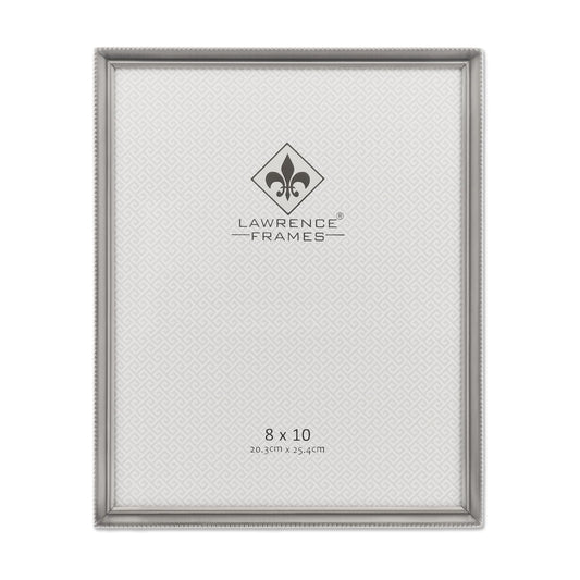 Lawrence Frames 11580 Antique Pewter 8x10 Picture Frame - Bead Border Design