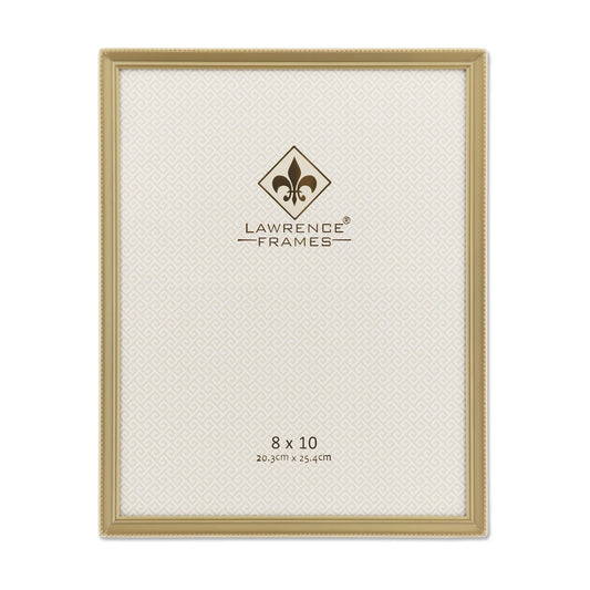 Lawrence Frames Bead Border Design, 8x10, Satin Gold