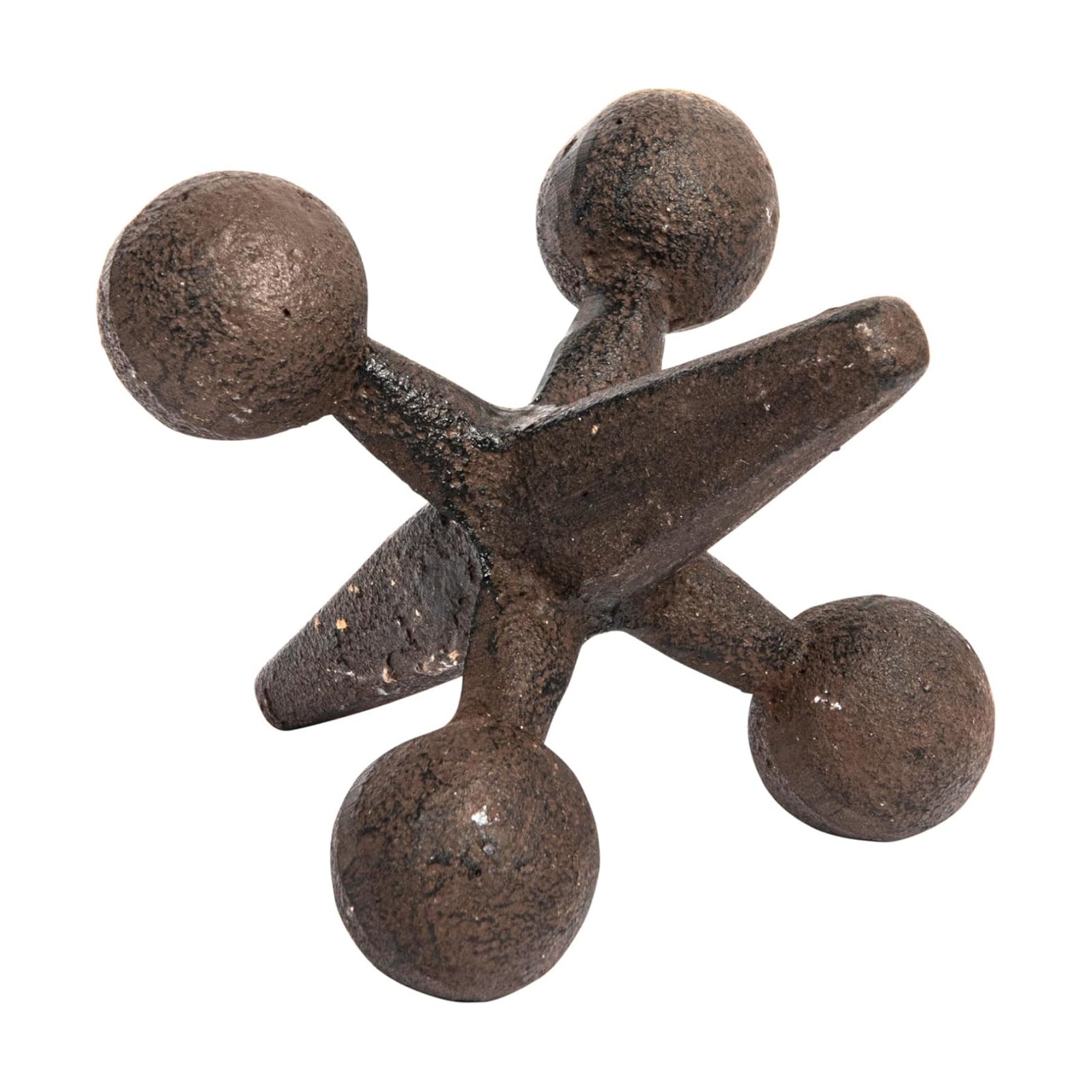 Retro Decorative Cast Iron Jack Figurine / Rust / 6 Inches