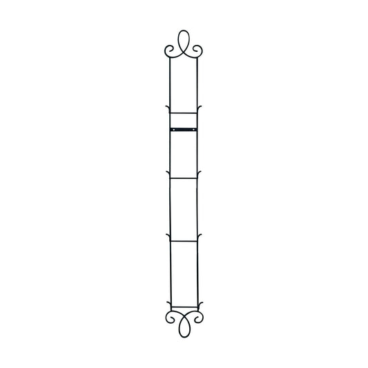 TRIPAR Augusta 4 Tier Vertical Black Plate Rack for Collectible Plates, Plaques, Dishes, & China