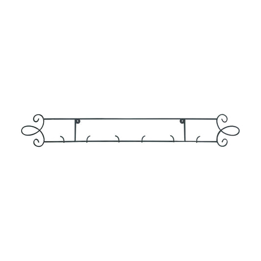 TRIPAR Horizontal Plate Rack, Black Display (3 Place) - Durable & Sturdy Metal Finish with Scroll Designs - Beautifully
