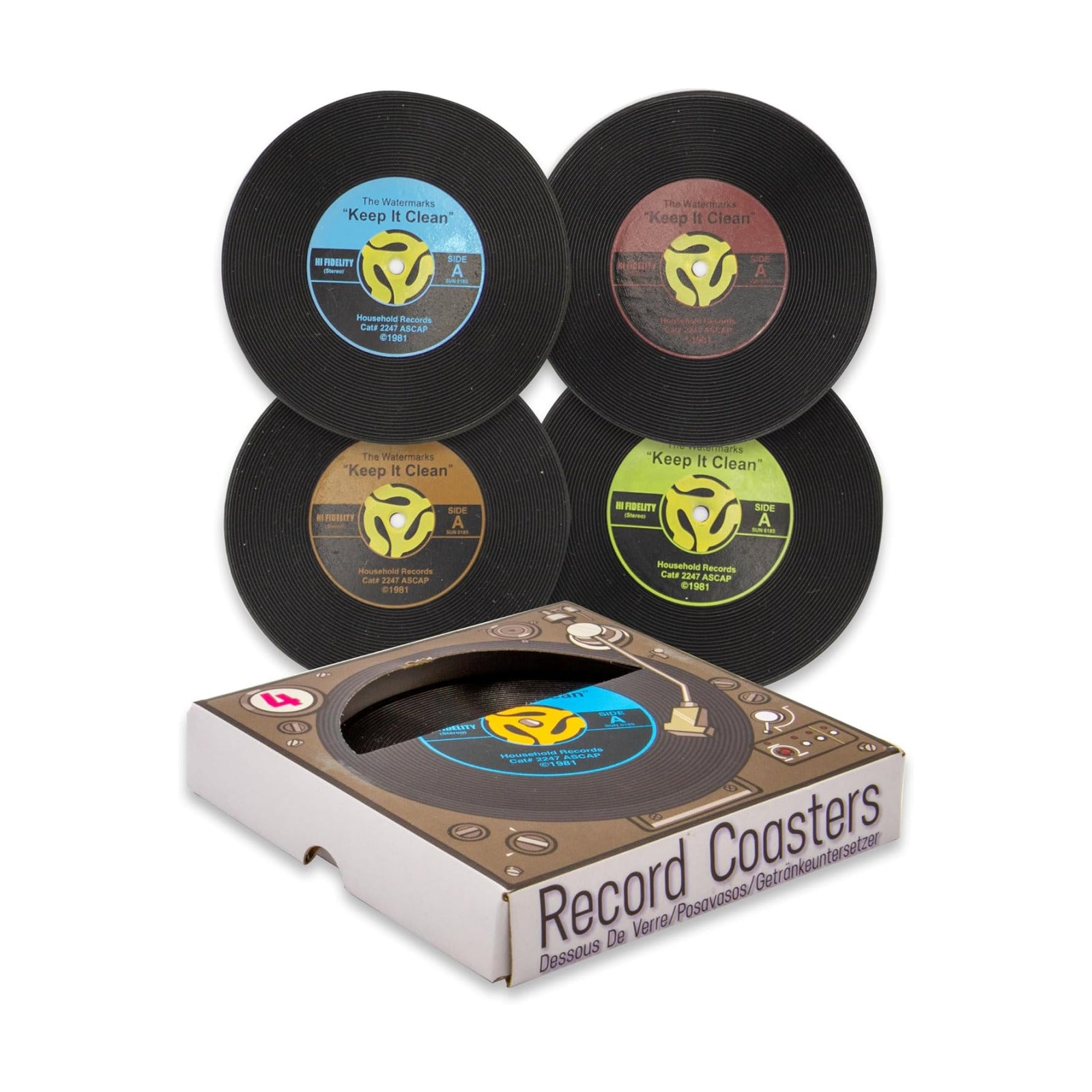 45 Record Coasters / Fun for Decorations