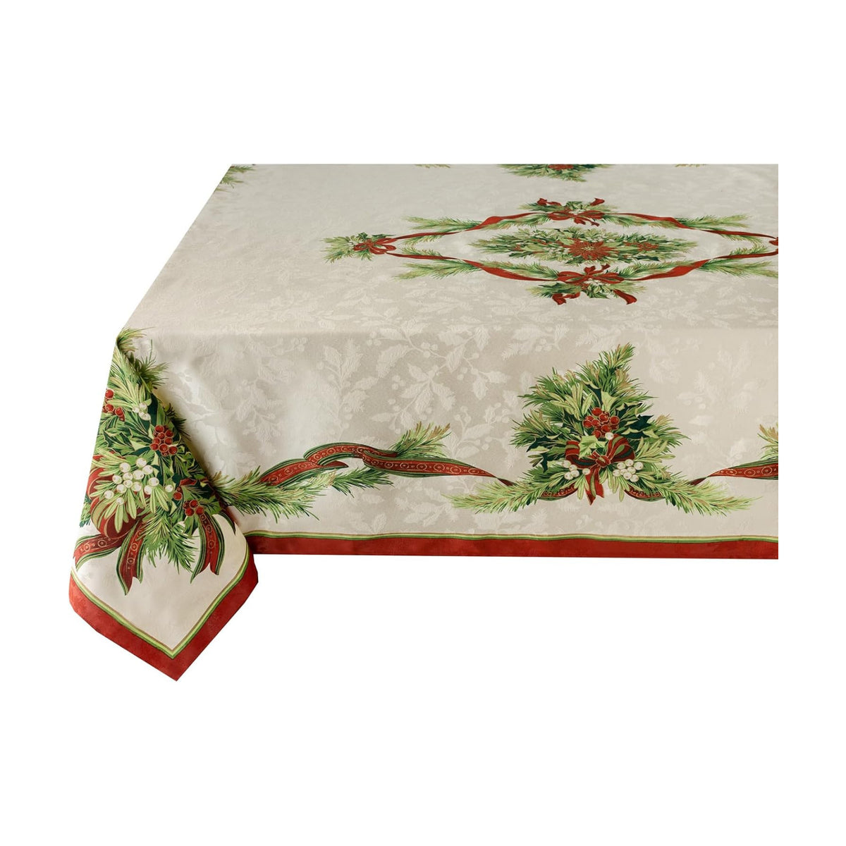 Benson Mills Christmas Ribbons Tablecloth (60" X 84" Rectangular)