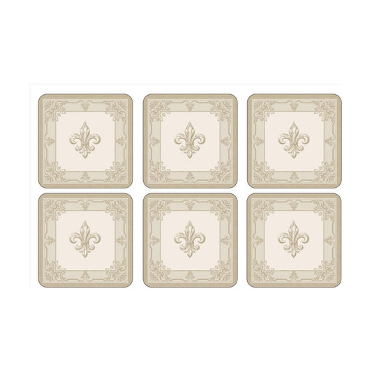 Fdc-Fleur De Lys / Gold / 4 x 4 / Set of 6