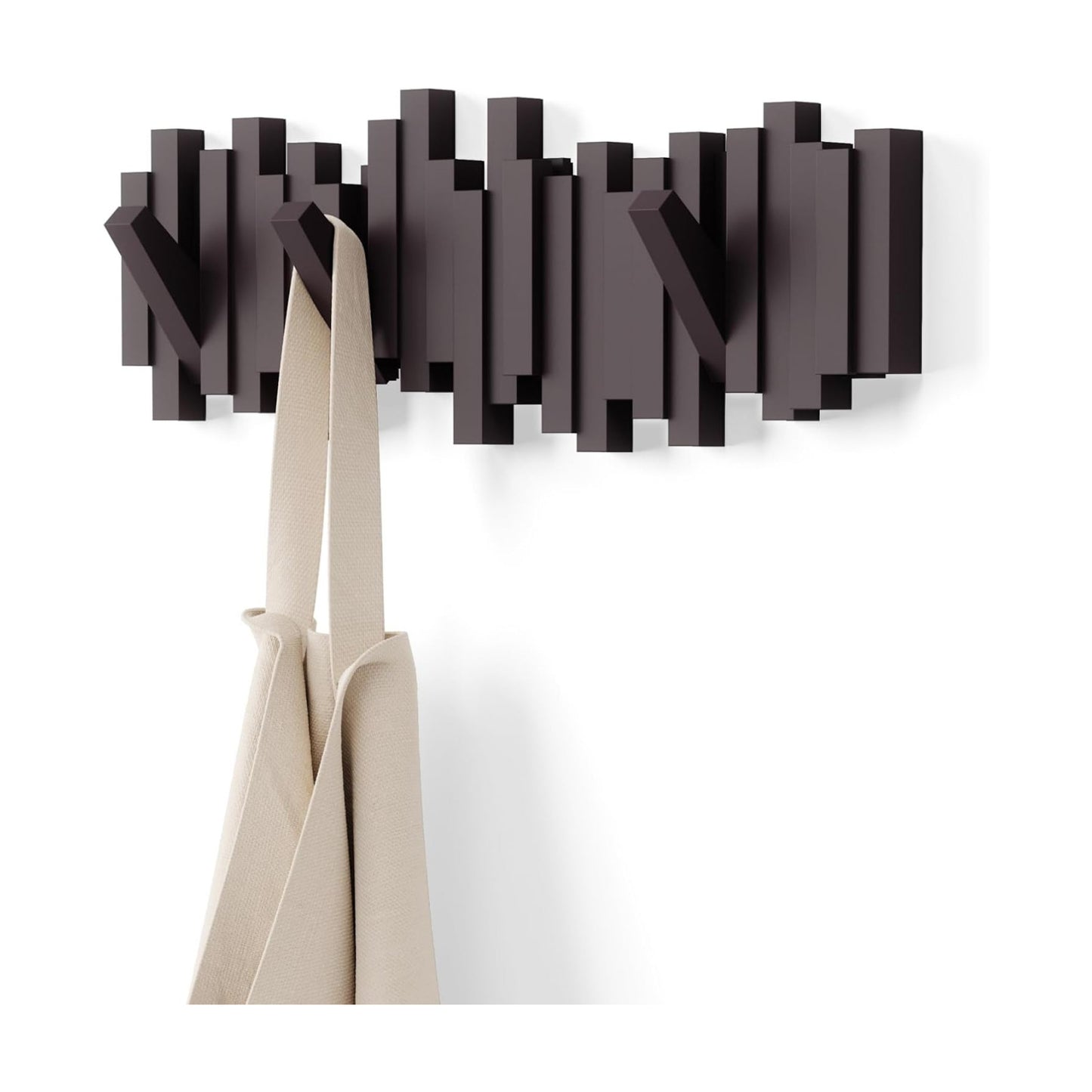 Space-Saving Storage Organizer / Espresso / 5-hook