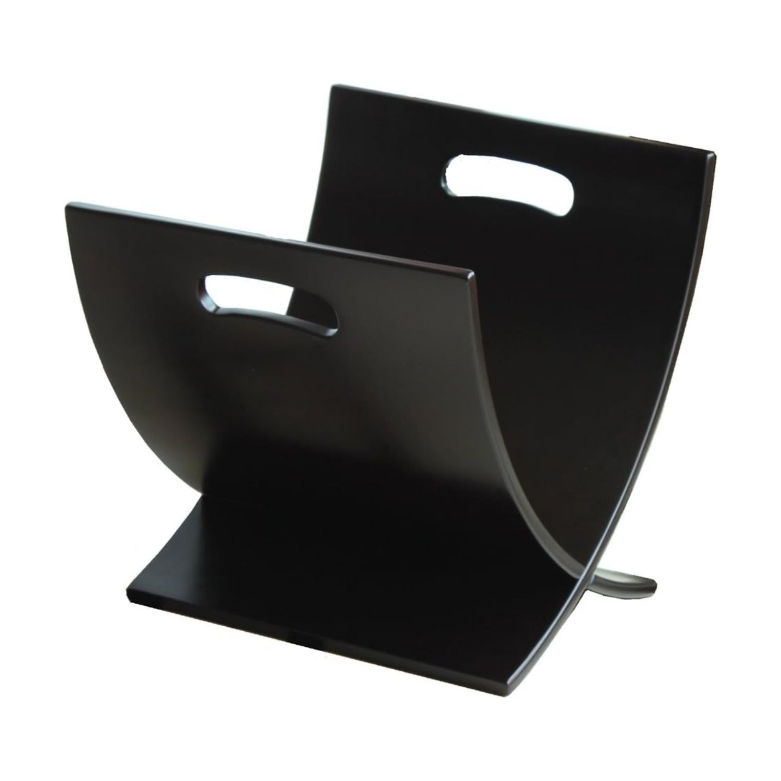 Oceanstar M1170 Contemporary Wooden Magazine Rack, Black