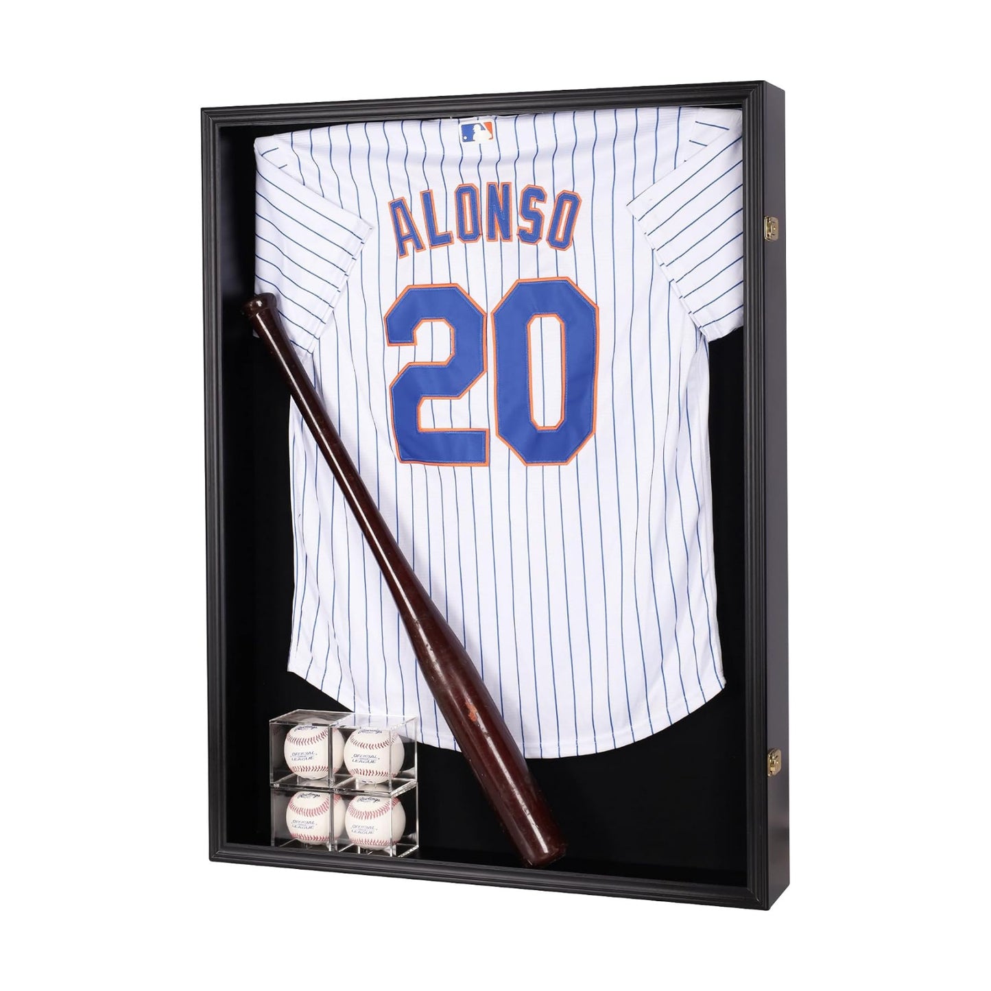 Large Jersey Display Case Frame Deep Shadow Box with Room for XL Baseball Football or Hockey Military Uniform Baseball
