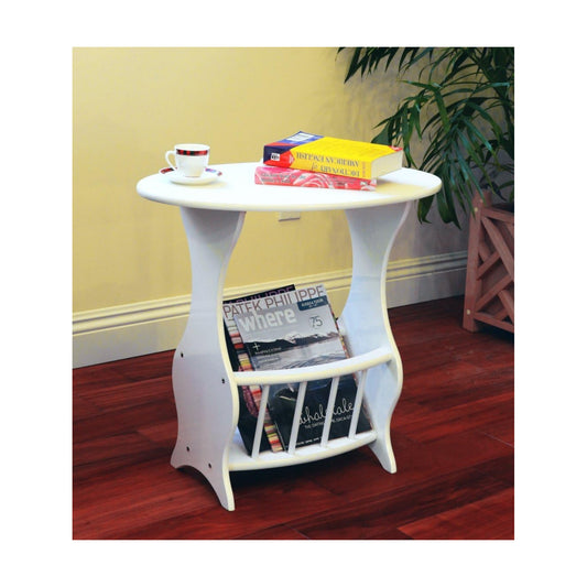 Frenchi Furniture Magazine Table Finish: White