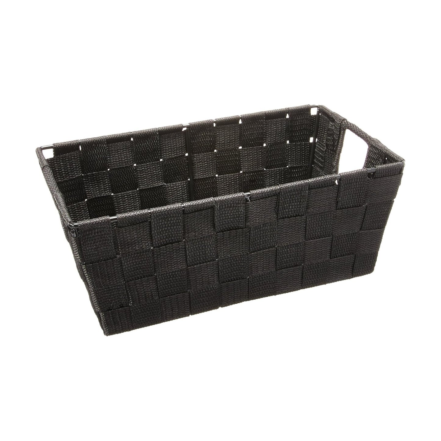 Small Woven Storage Baskets / 11.42 x 6.5 x 4.53 / Black