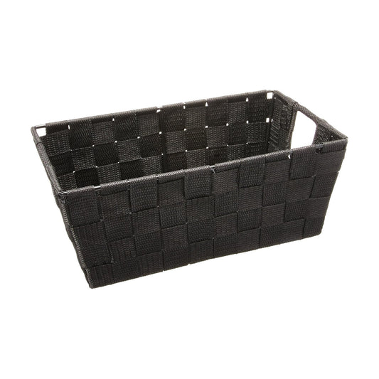 Small Woven Storage Baskets / 11.42 x 6.5 x 4.53 / Black