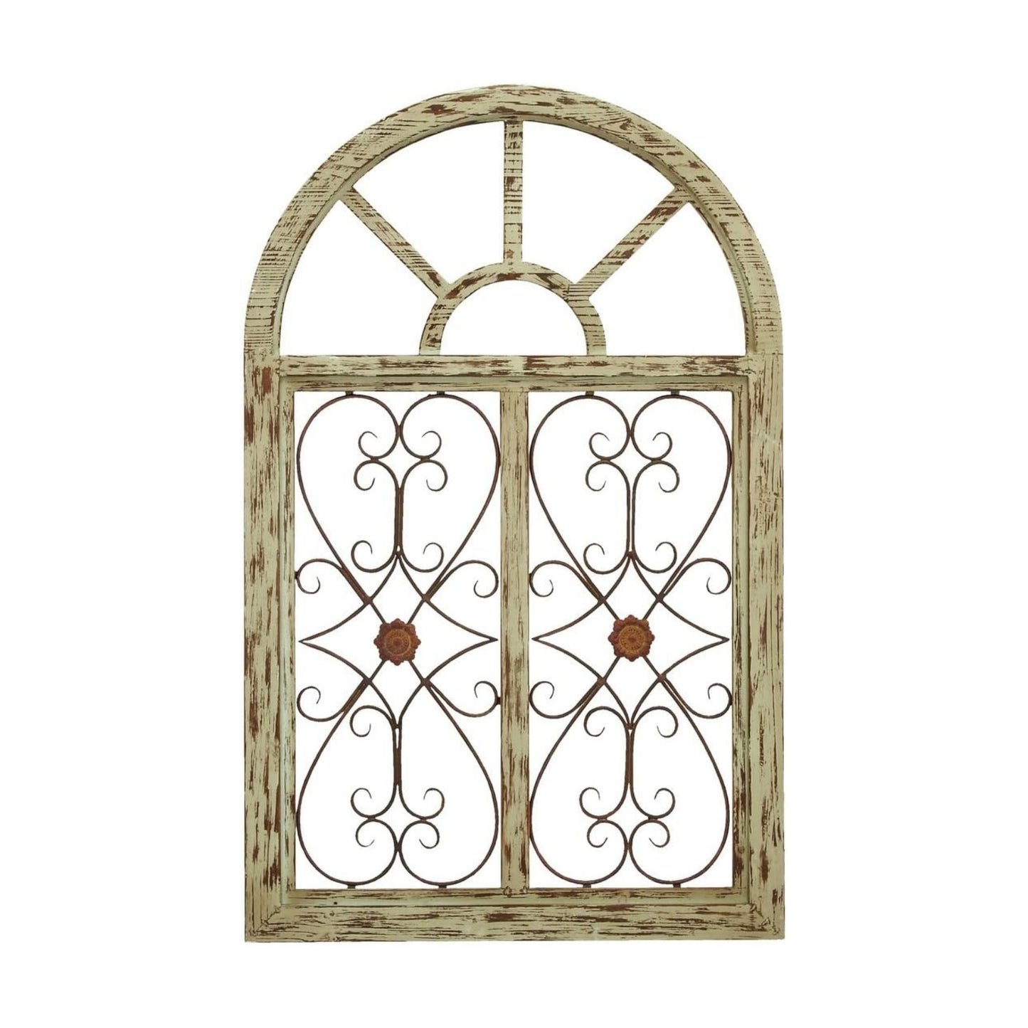 Metal Scrollwork Relief / 28.2"L x 1"W / Light Blue