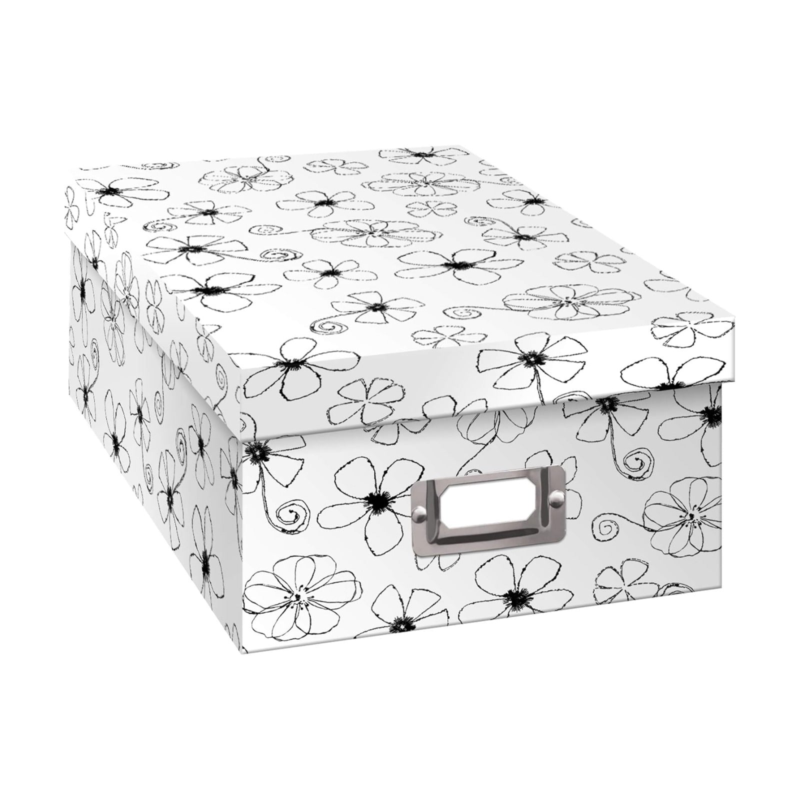 B-1BW Photo Storage Box / Floral Design