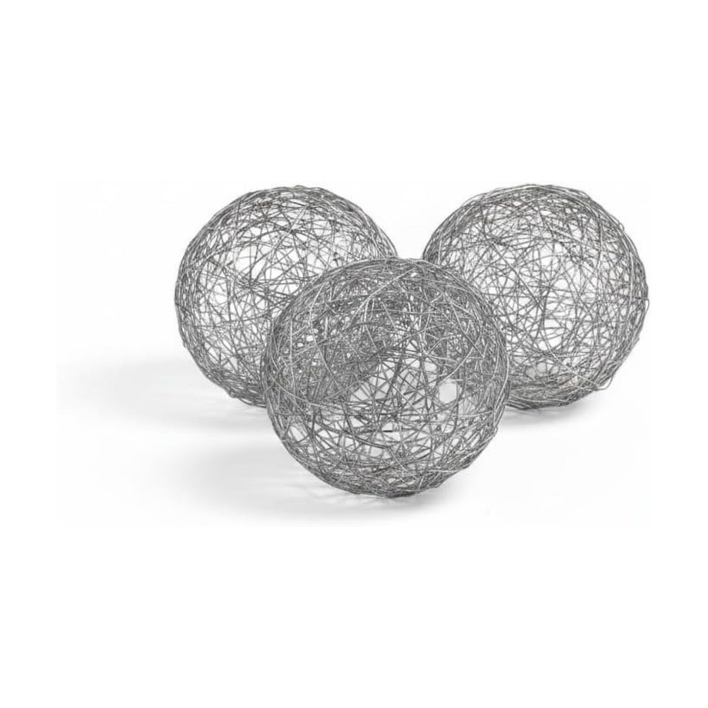 Box of 3 / Silver / 4-inch Diameter