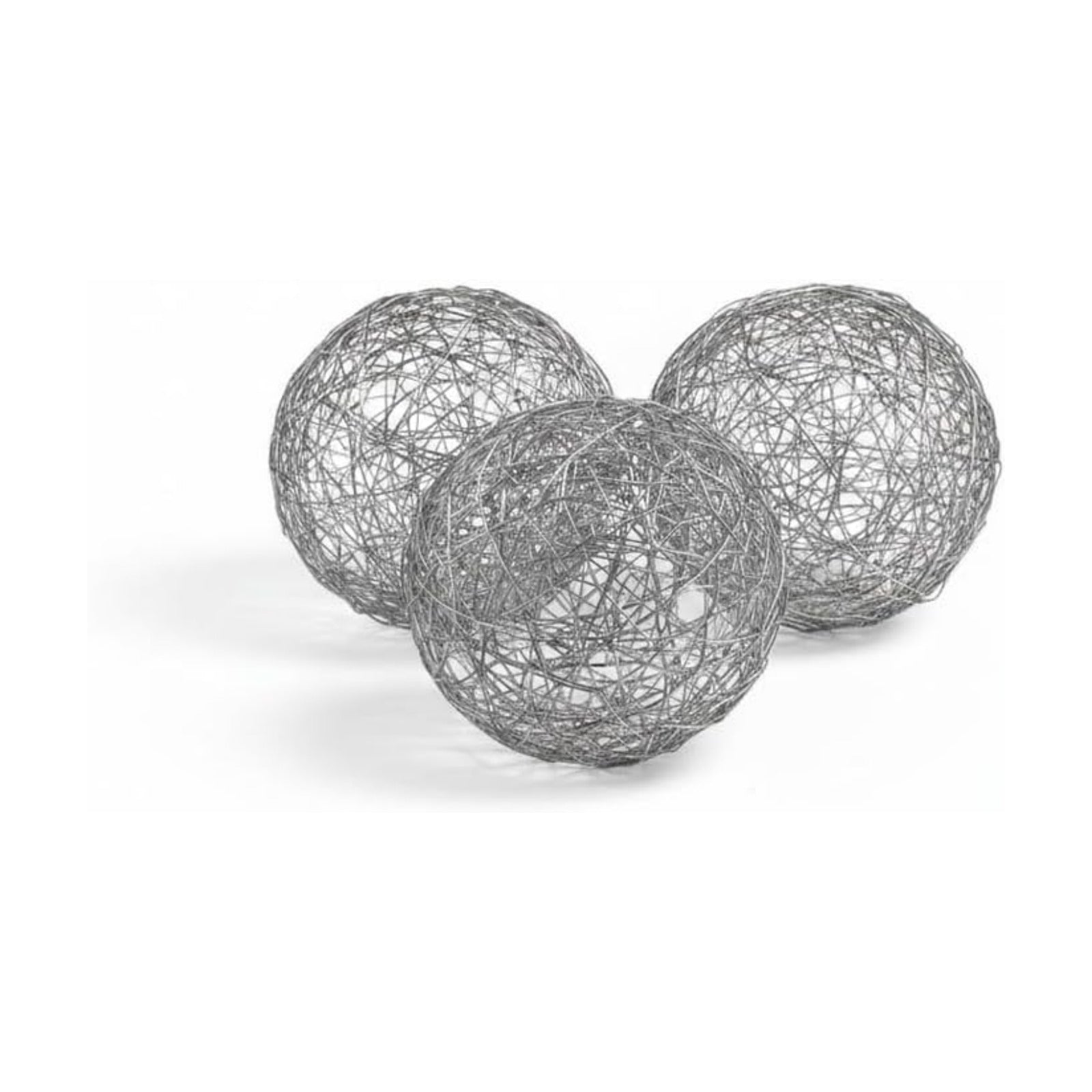 Box of 3 / Silver / 4-inch Diameter