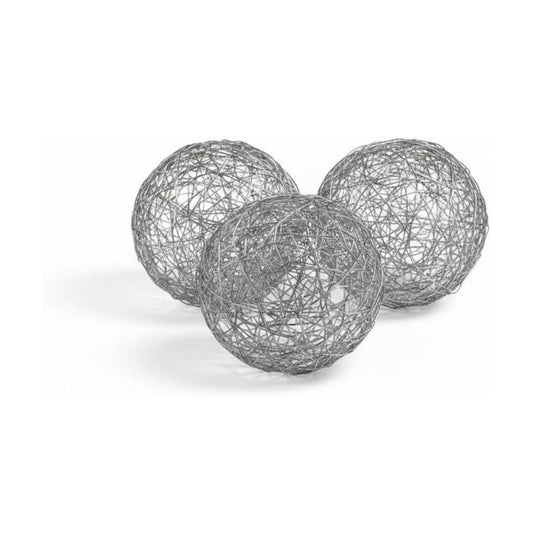 Box of 3 / Silver / 4-inch Diameter