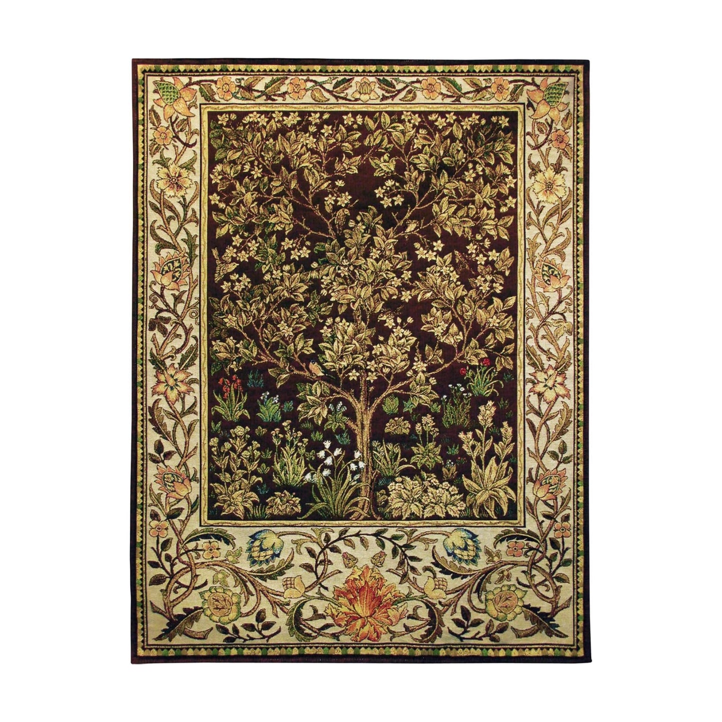 Arts and Crafts Style Woven Tapestry Wall Art Hanging