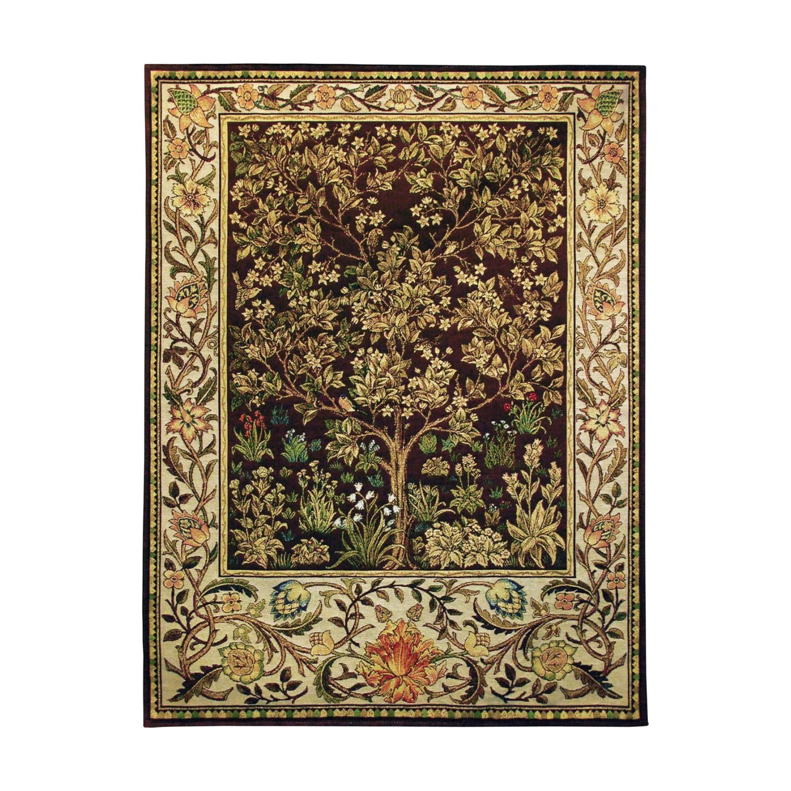 Arts and Crafts Style Woven Tapestry Wall Art Hanging
