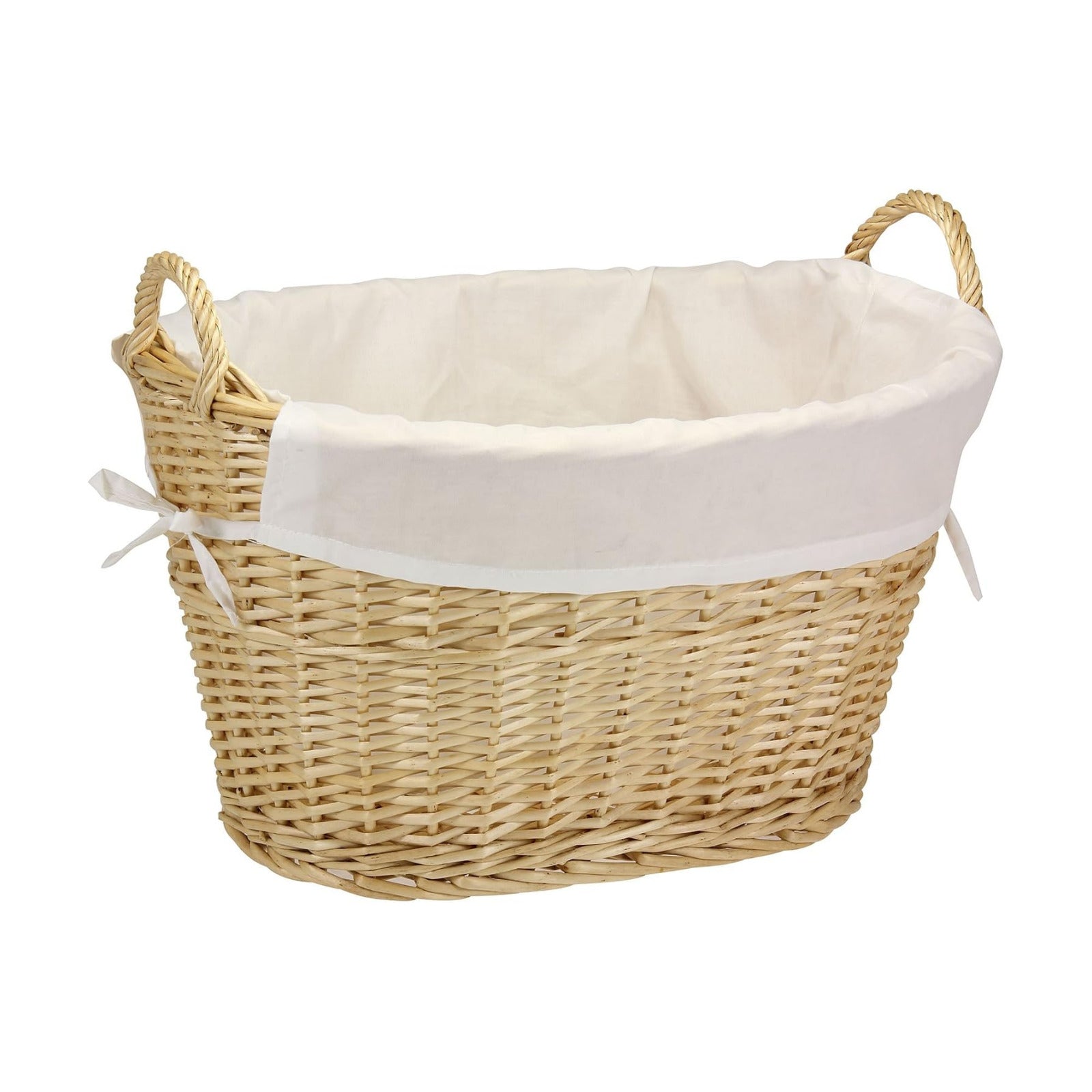 Wicker Laundry Basket / Natural Wicker