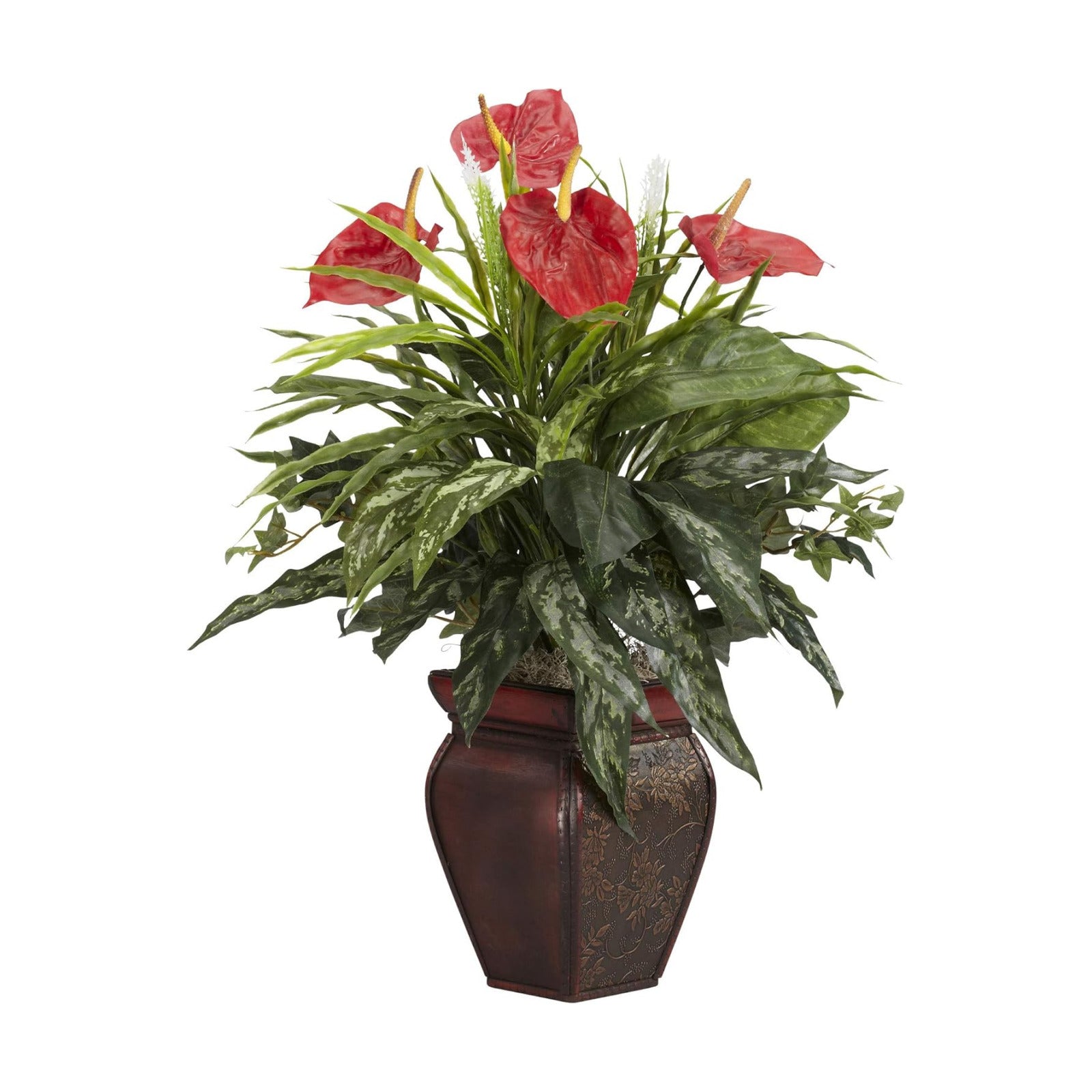 Decorative Vase Silk Plant