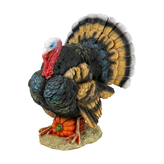 Design Toscano QM2373100 North American Turkey Statue,full color,Small