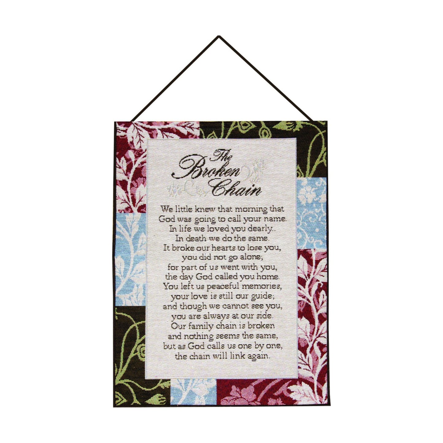 Frame / Manual Inspirational Collection Wall Hanging / 13"L x 0.3"W / The Broken Chain / 13 x 18