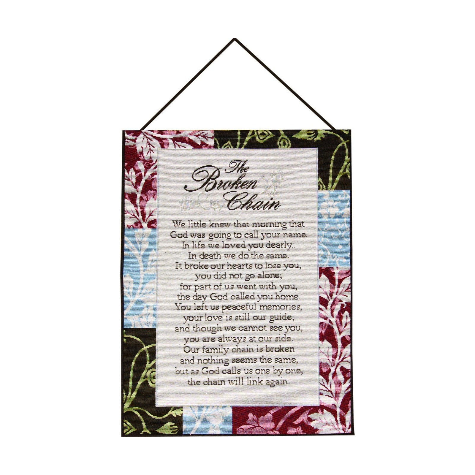 Frame / Manual Inspirational Collection Wall Hanging / 13"L x 0.3"W / The Broken Chain / 13 x 18