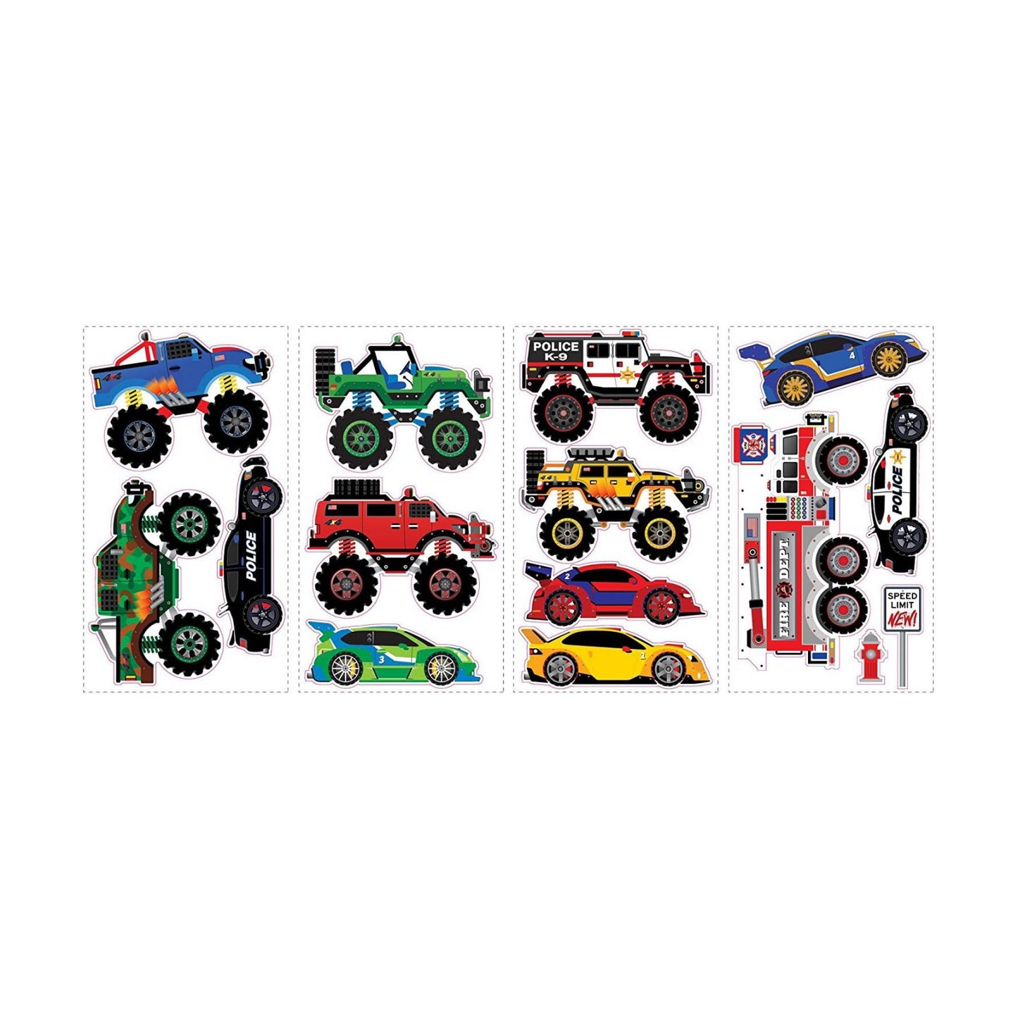Trucks Peel and Stick Wall Decals